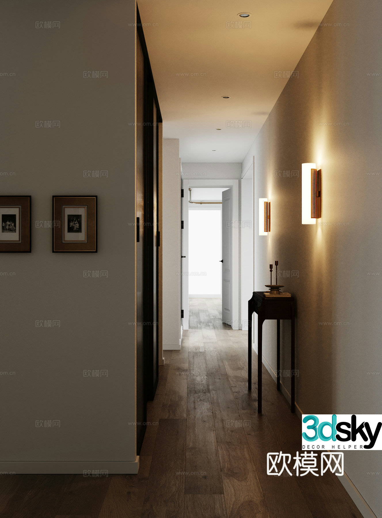Modern entrance hallway 3D model