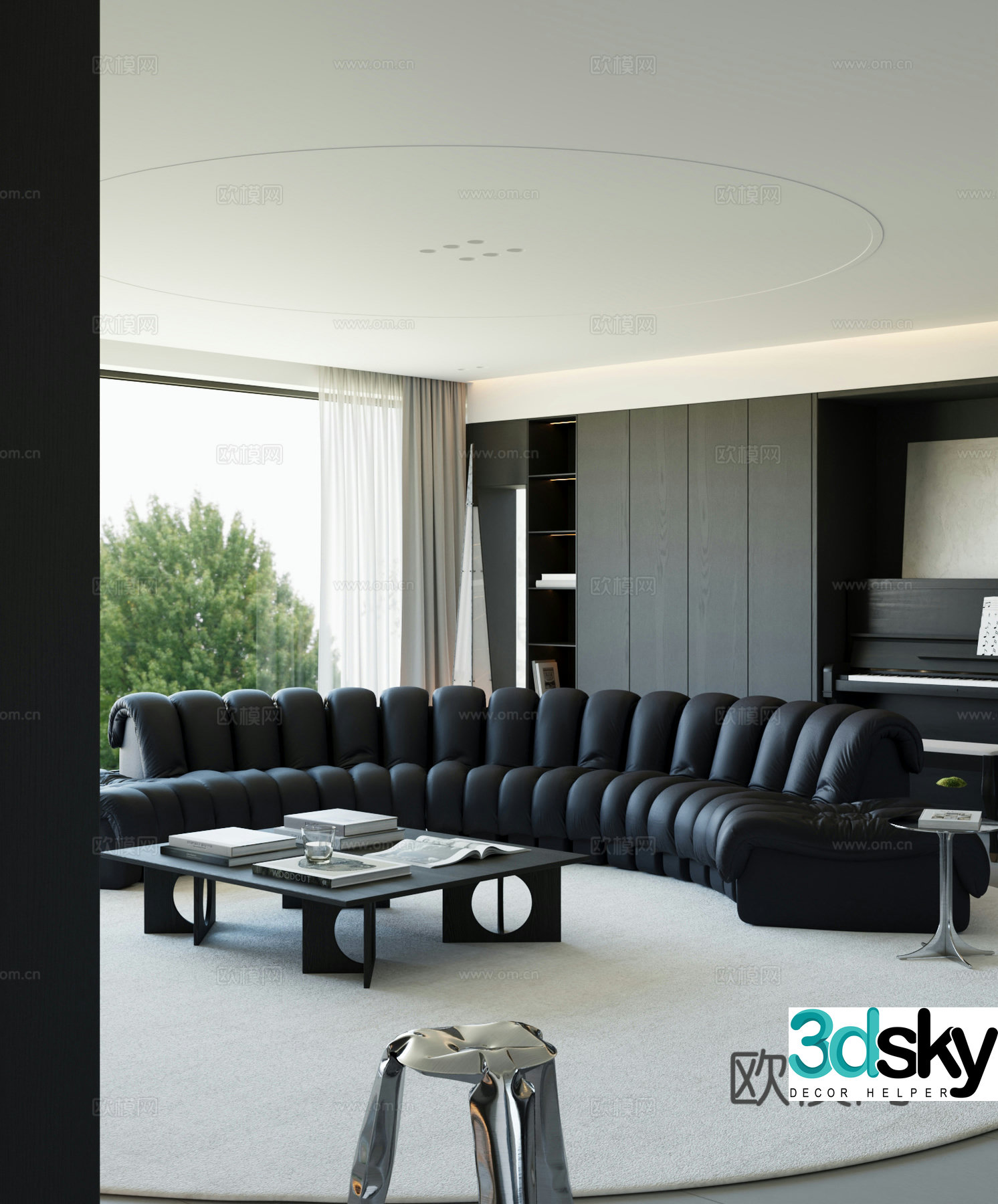 Modern living room 3d model