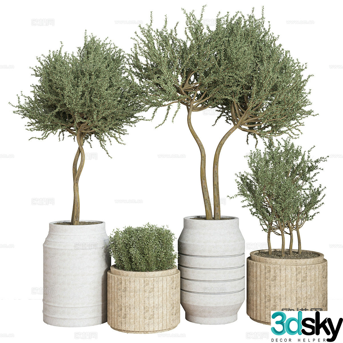 Vase flowers 3d model