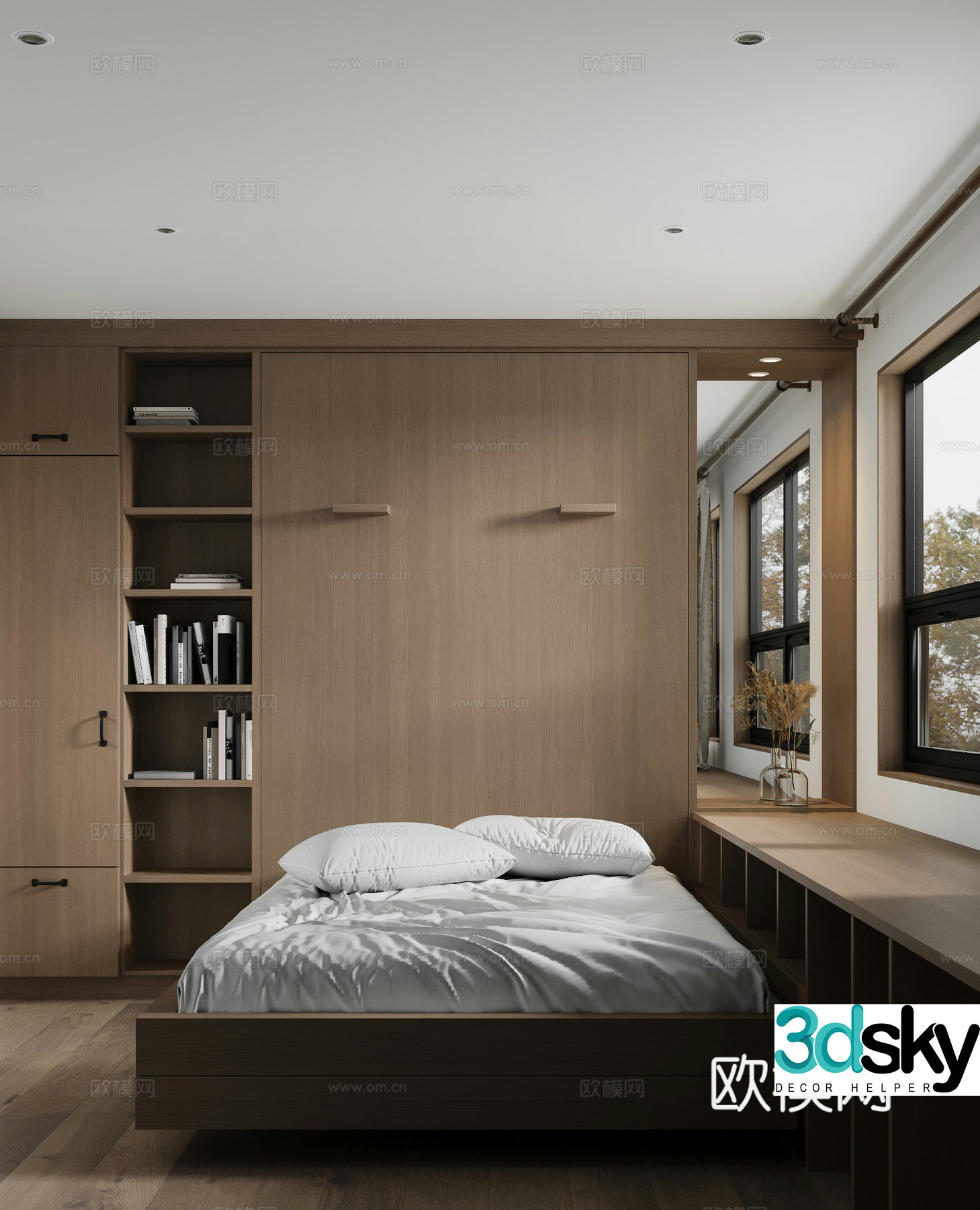 Modern bedroom 3d model