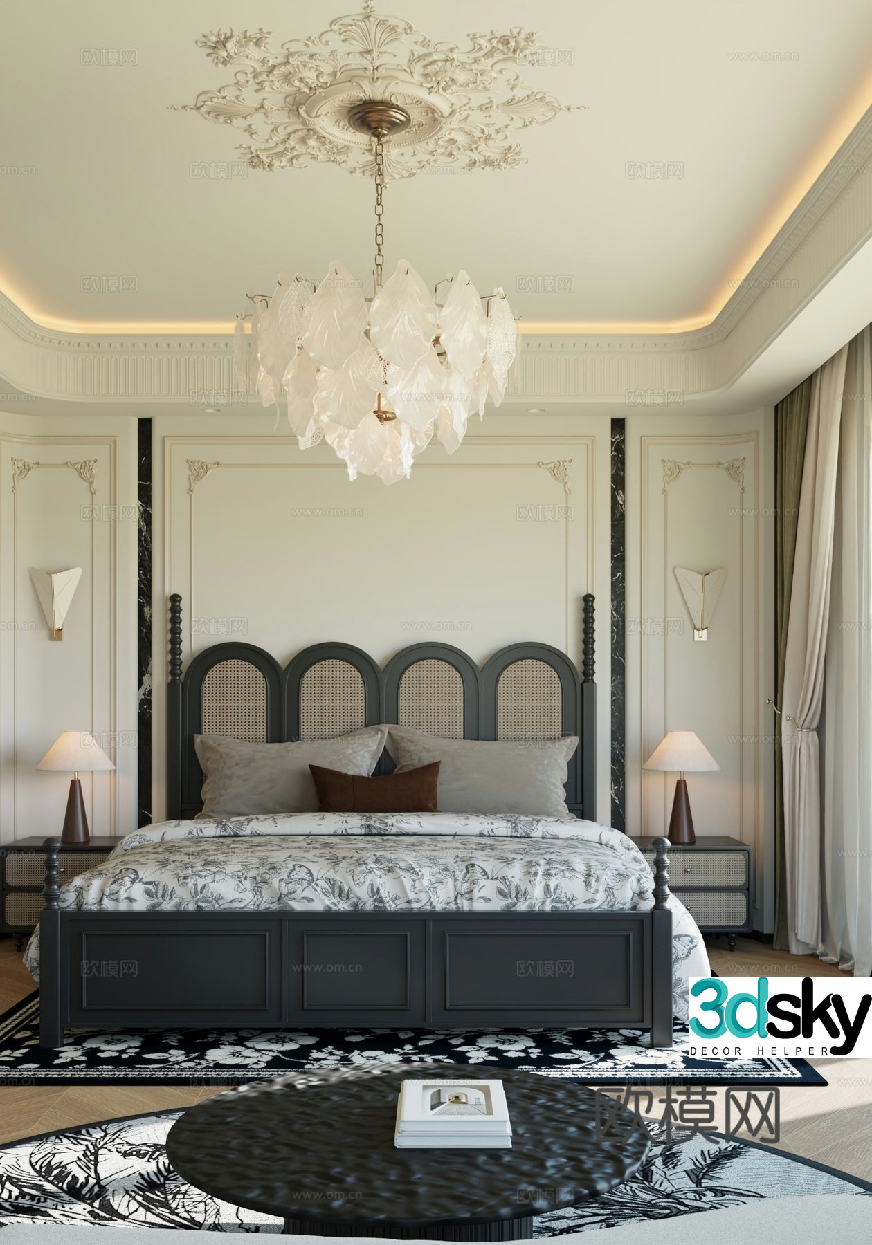 Modern bedroom 3d model