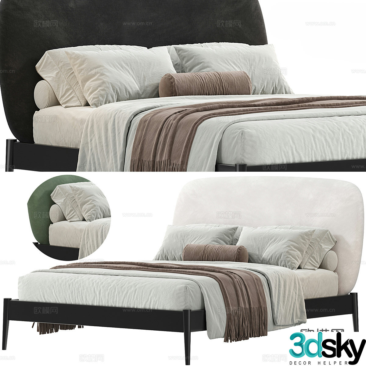 Modern children’s bed 3d model