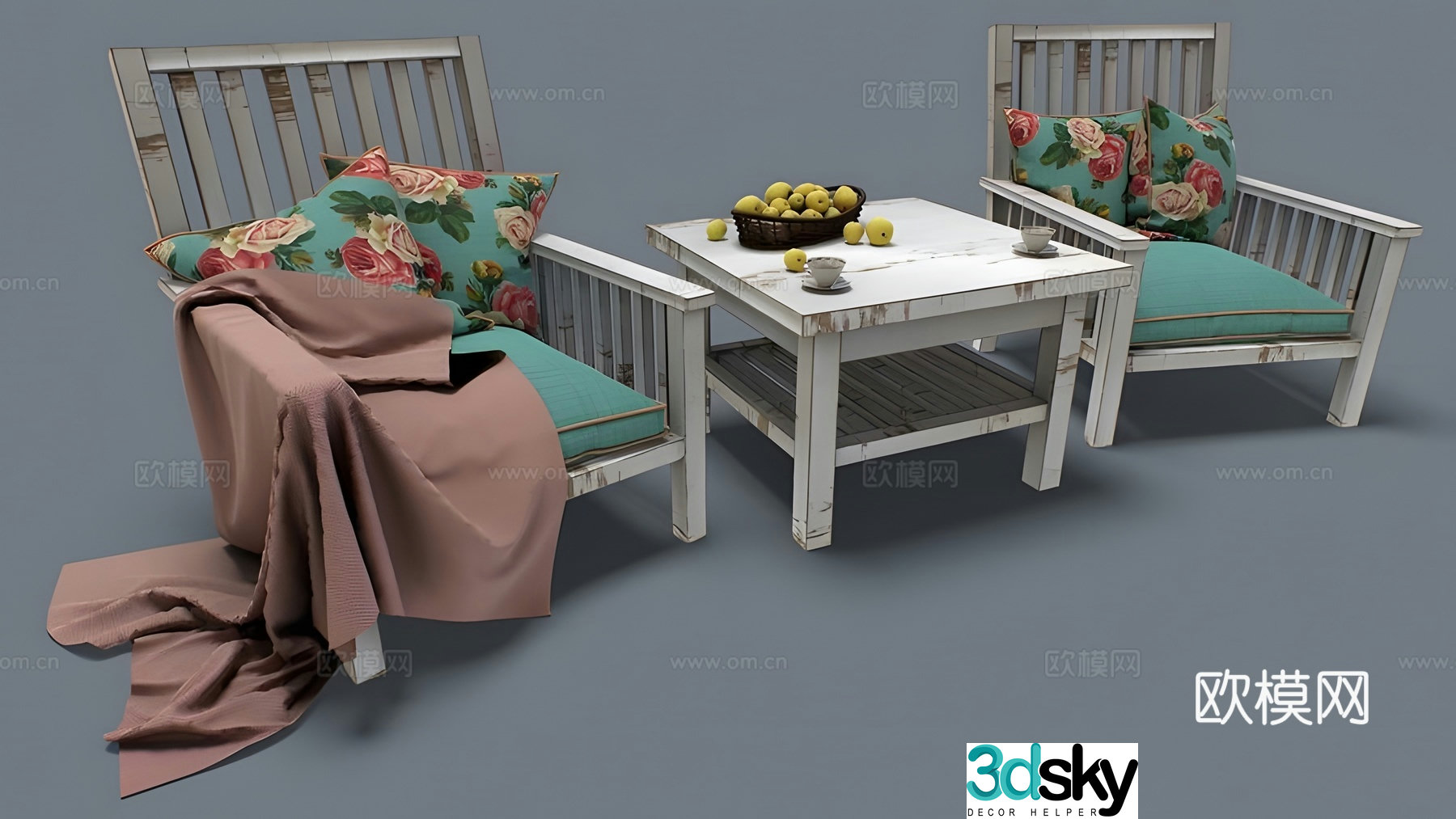 Furniture combination 3d model