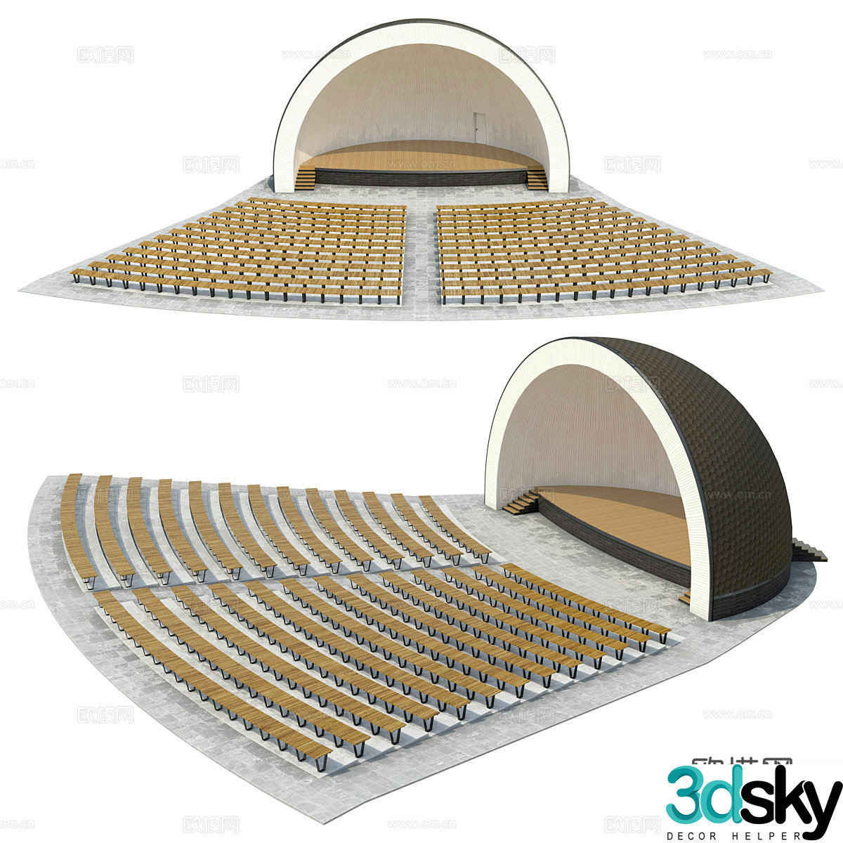 theater stage 3d model