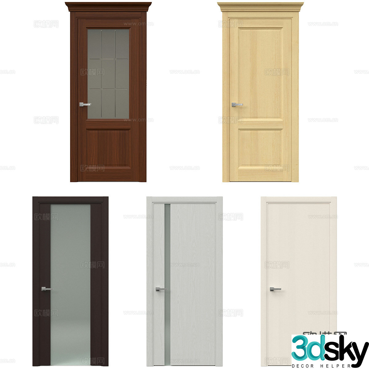 Swing door 3D model