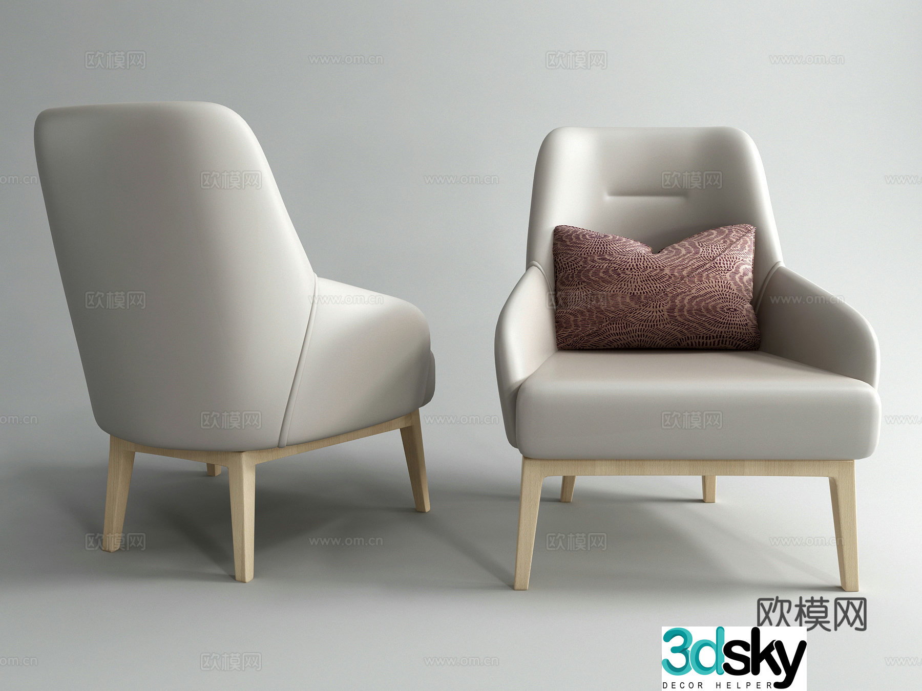 Modern sofa chair 3d model