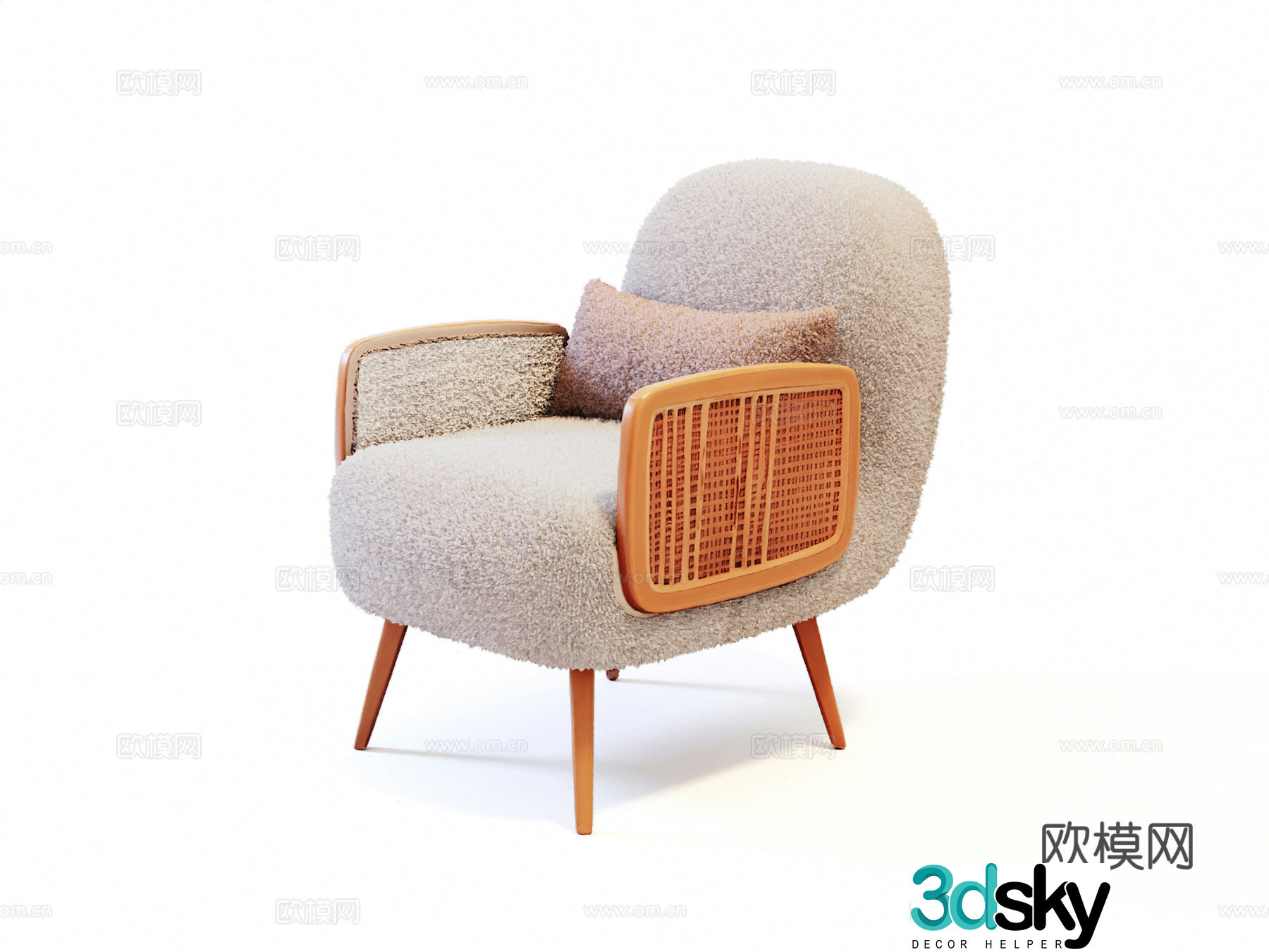 Single sofa chair 3d model