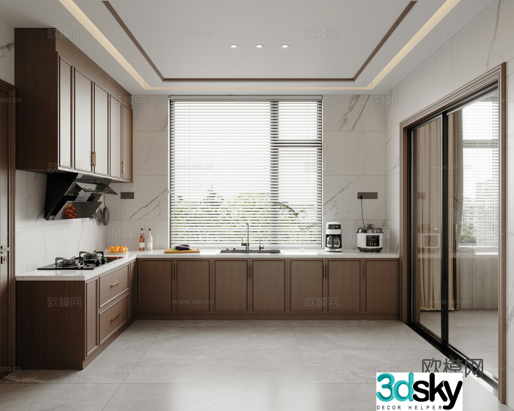 New Chinese kitchen 3D model
