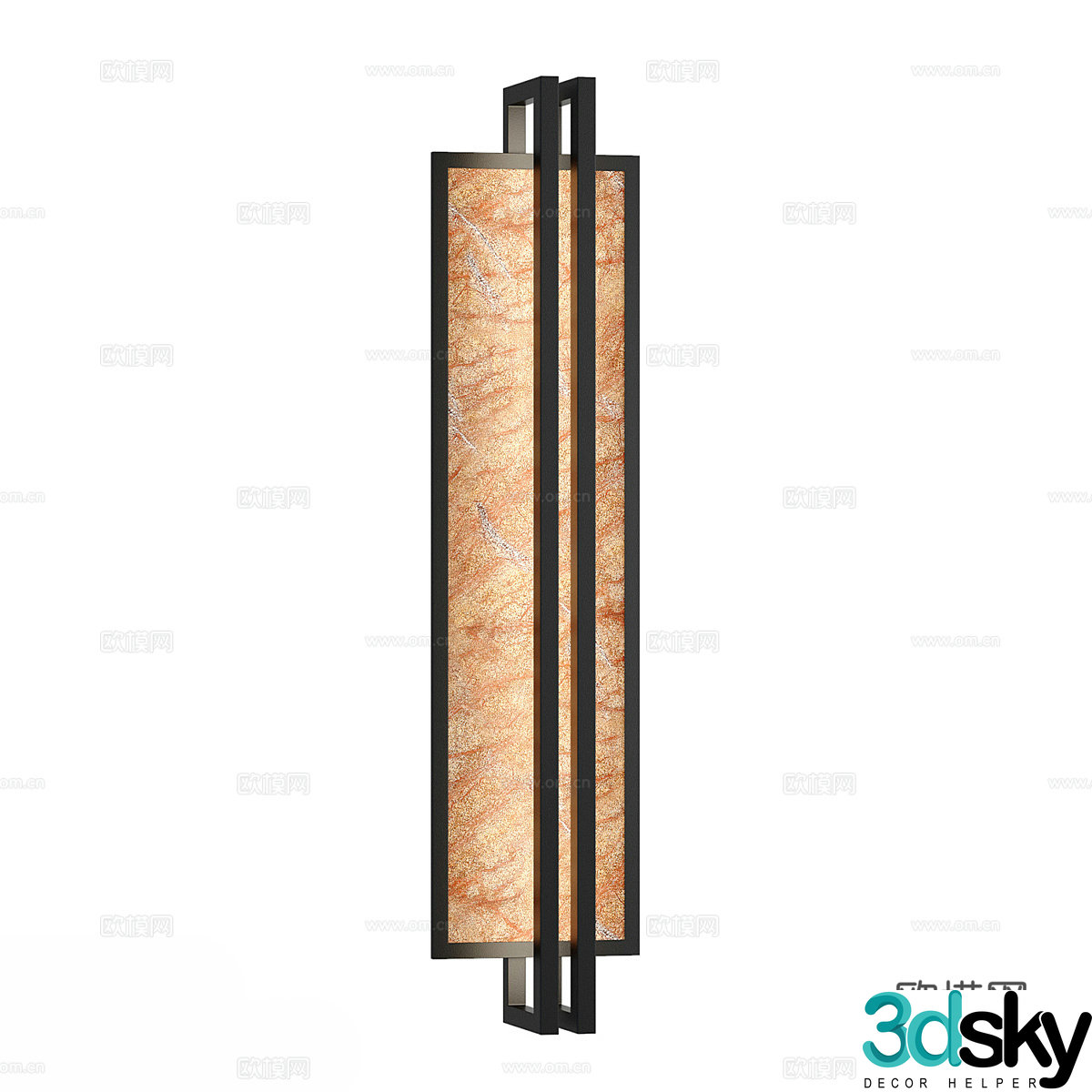 New Chinese wall light 3D model