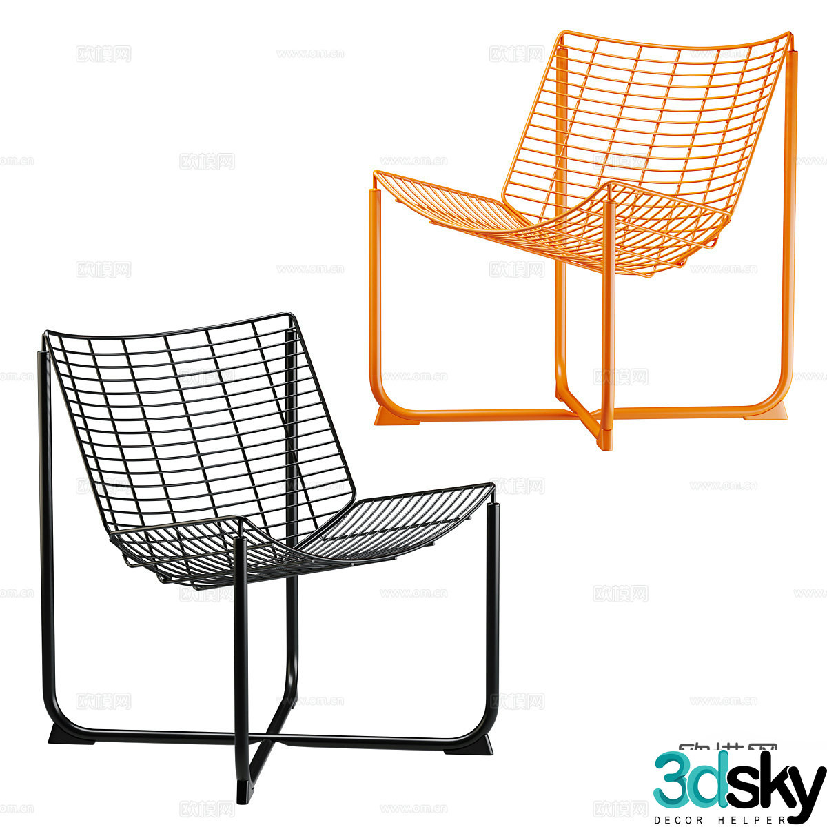 Modern leisure chair 3d model