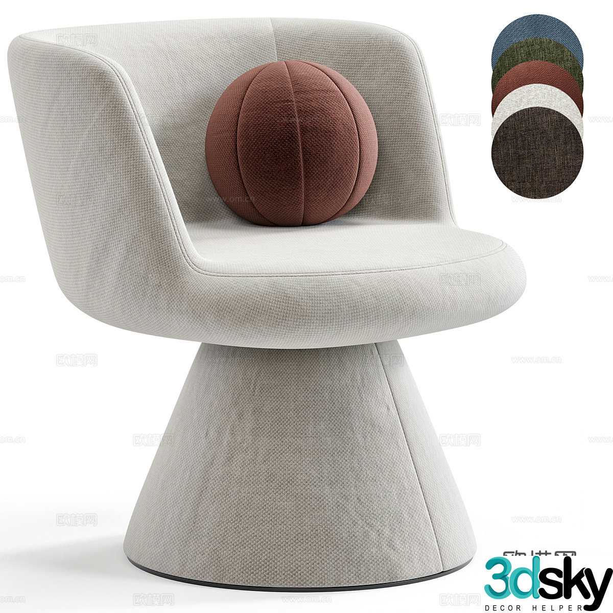 Modern Italian Sofa 3D Model