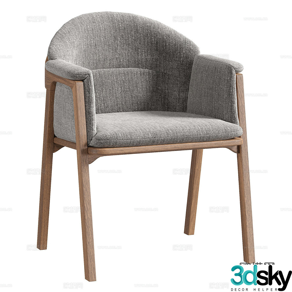 New Chinese armchair 3d model