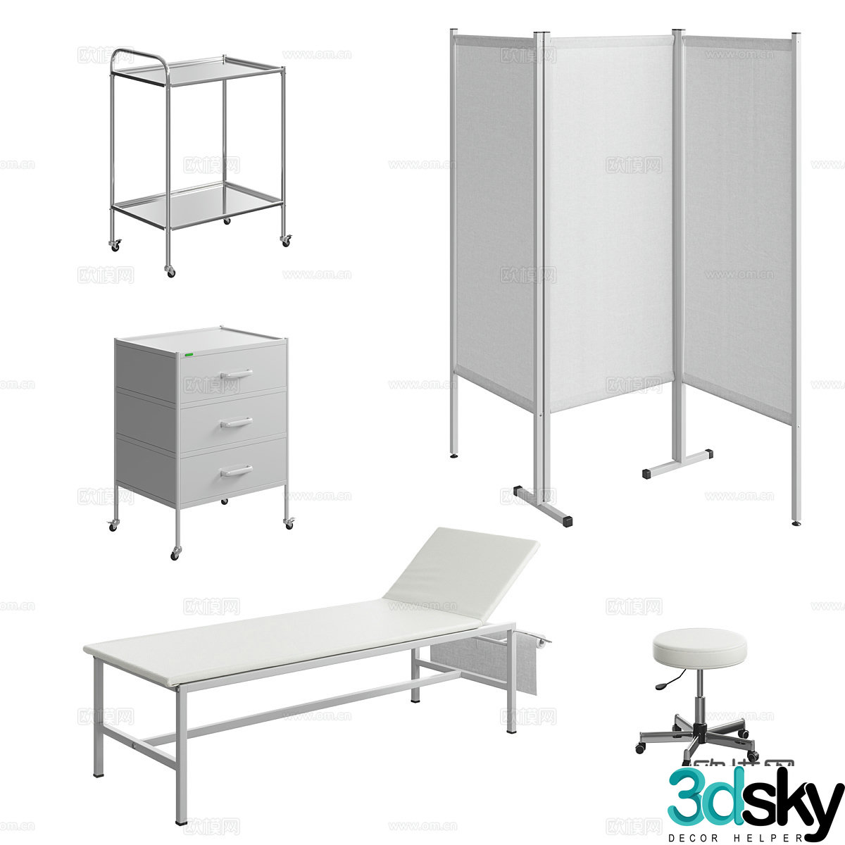 Doctor office furniture 3d model