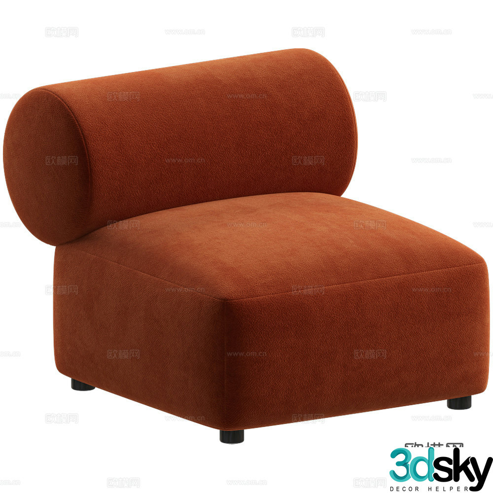 Modern Italian casual sofa 3d model