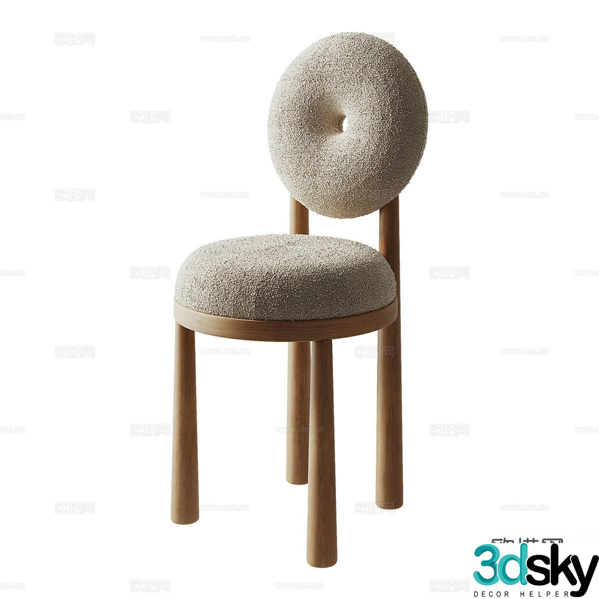 Wasabi dining chair 3d model