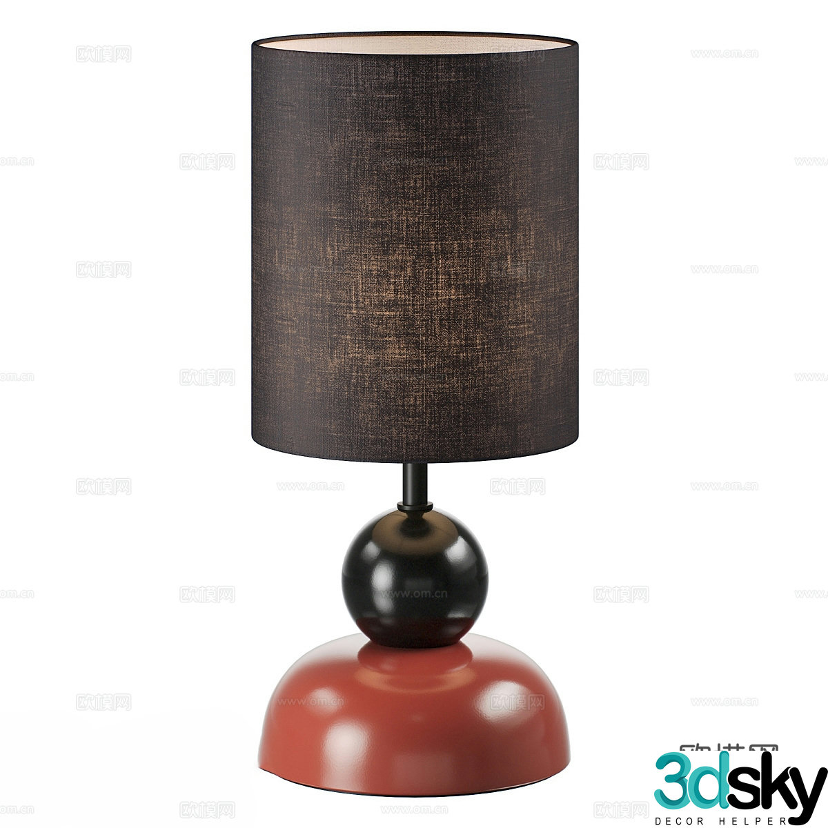 3D model of medieval style table lamp