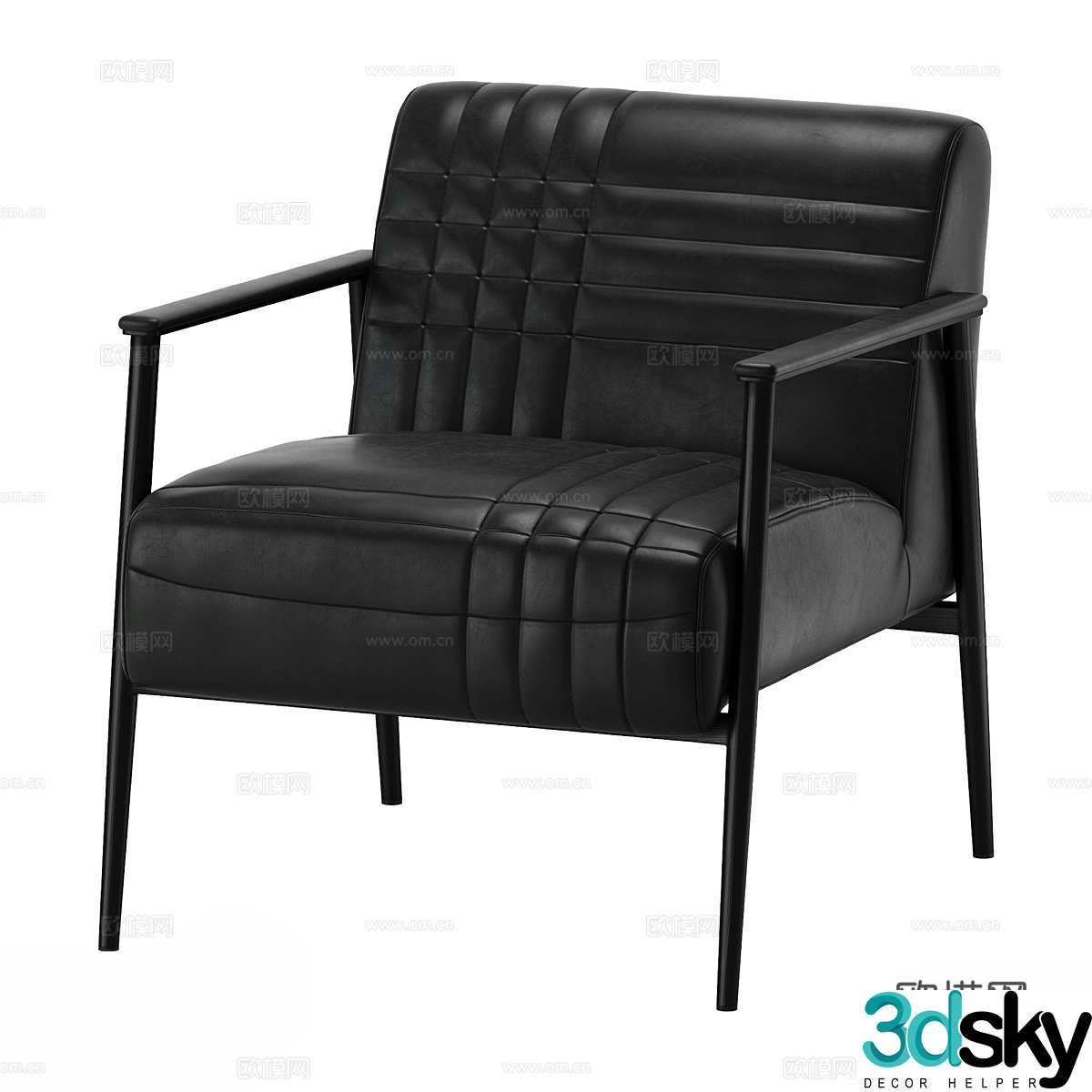 New Chinese style leisure chair 3d model