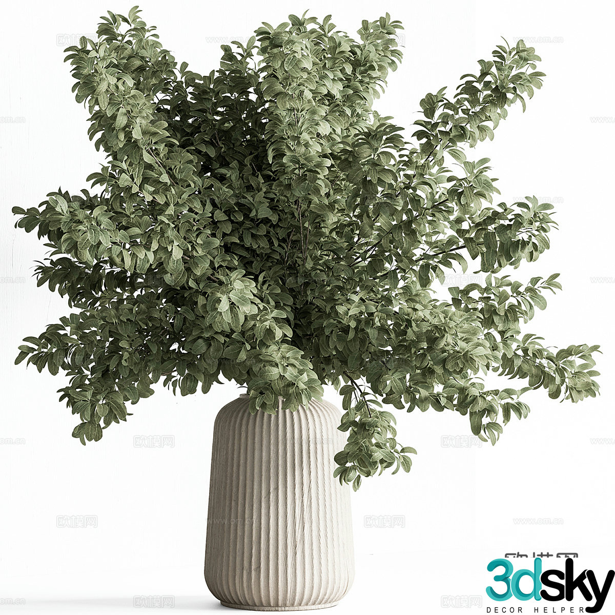 Vase flowers 3d model