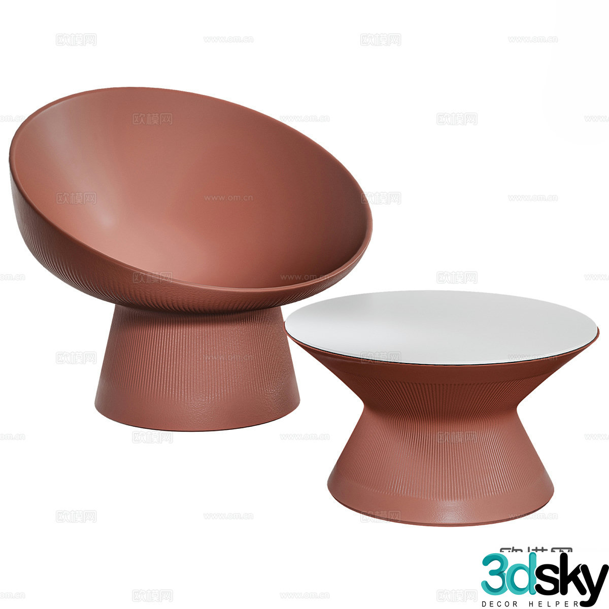Modern lounge chair 3d model