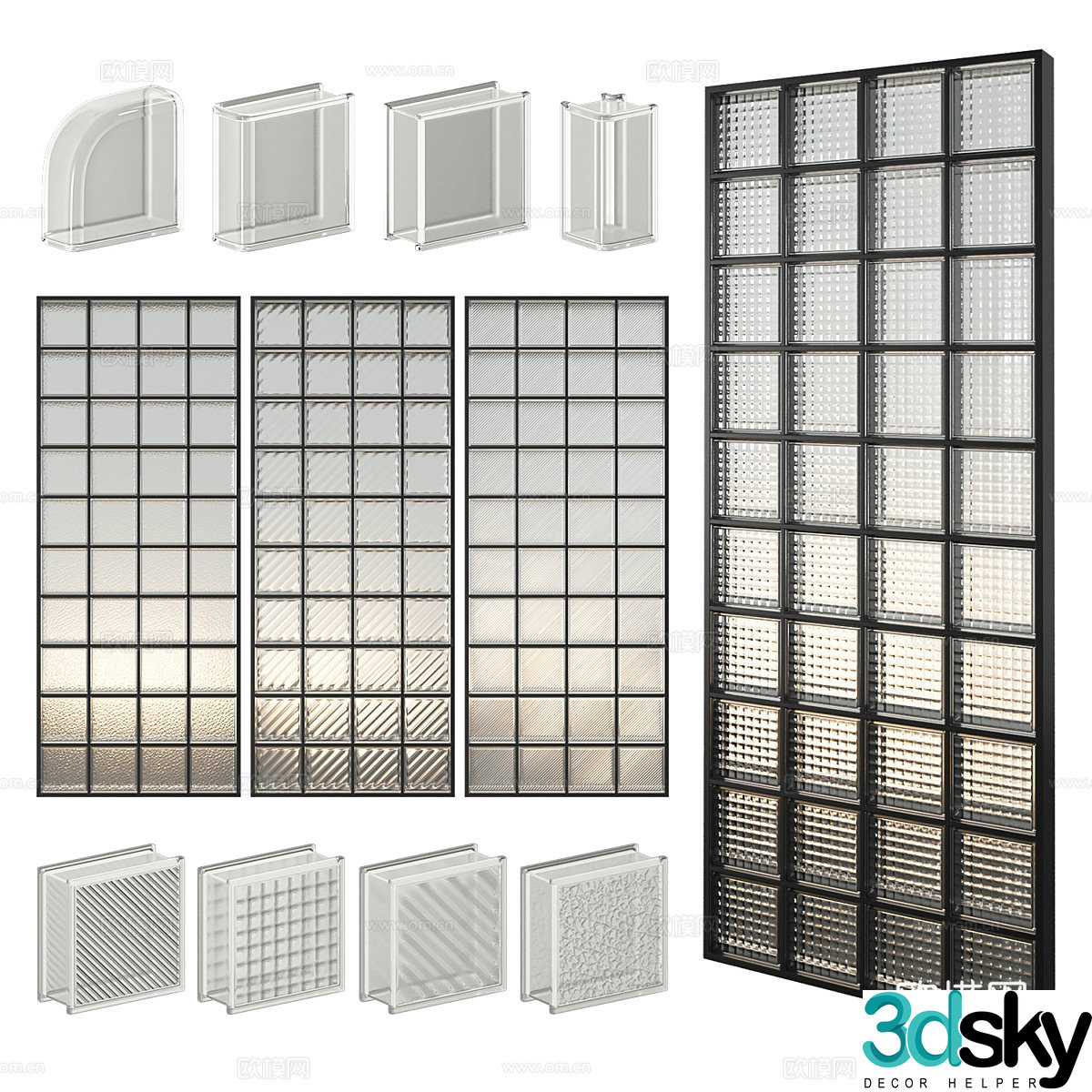 Glass brick 3d model