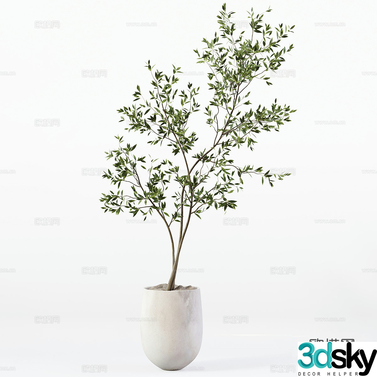 Vase flowers 3d model