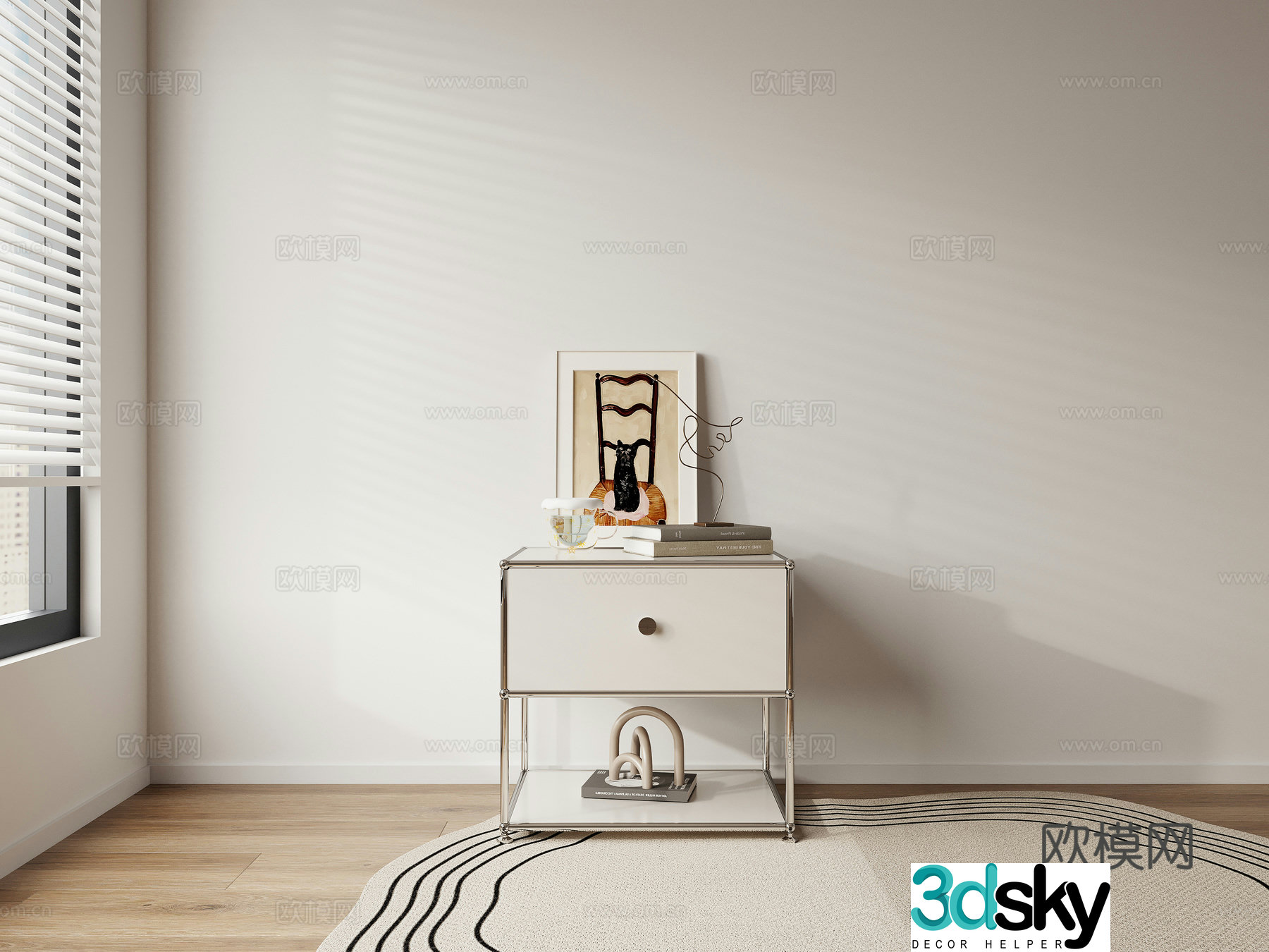 Bedside table 3d model
