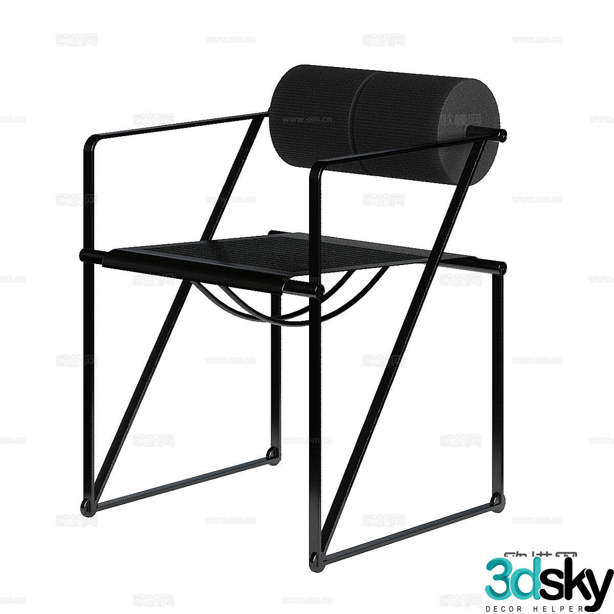 Modern Italian casual chair 3d model