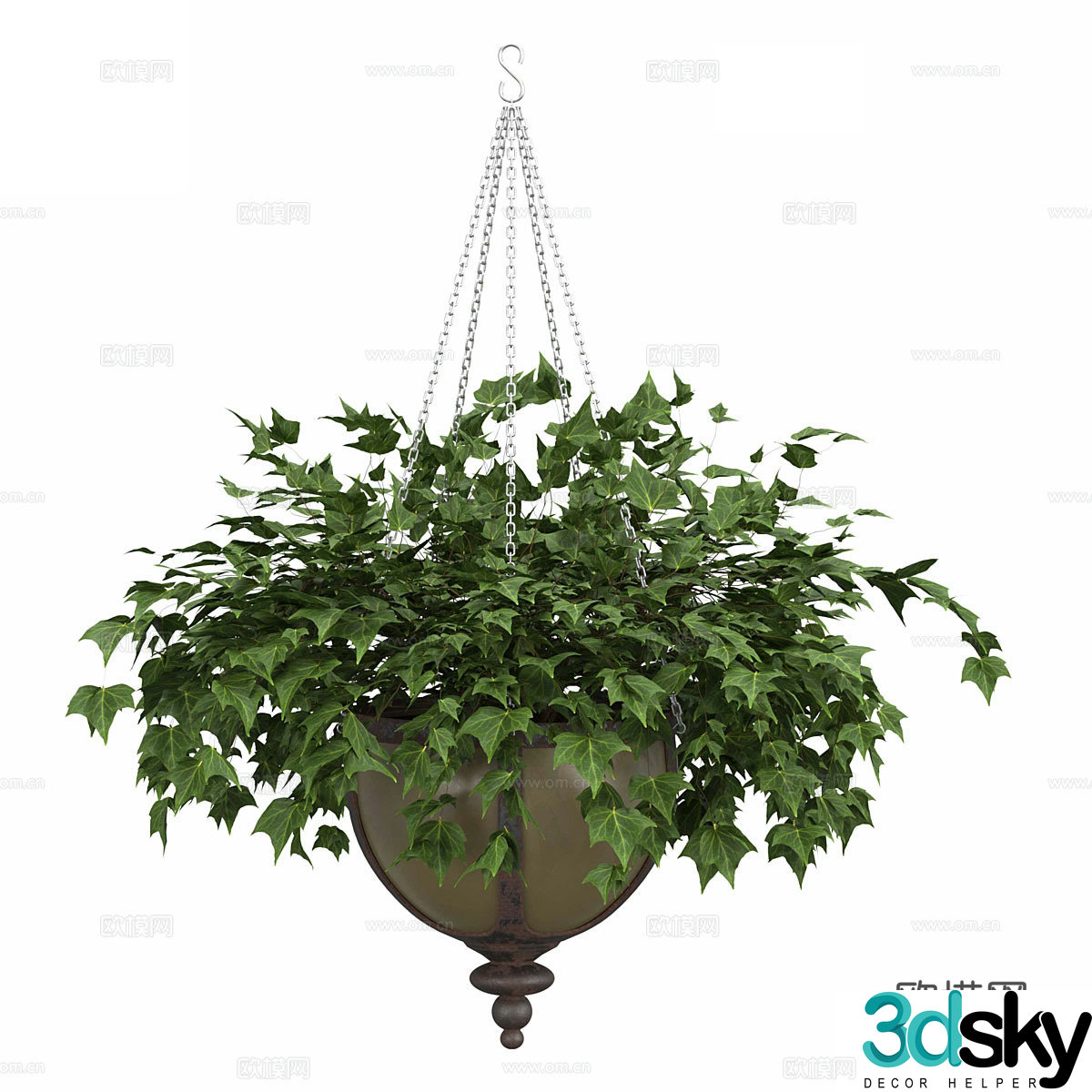 3D model of lifting flower pot