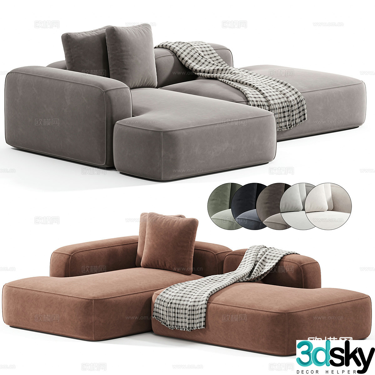 Mononova Roxen sofa 3d model
