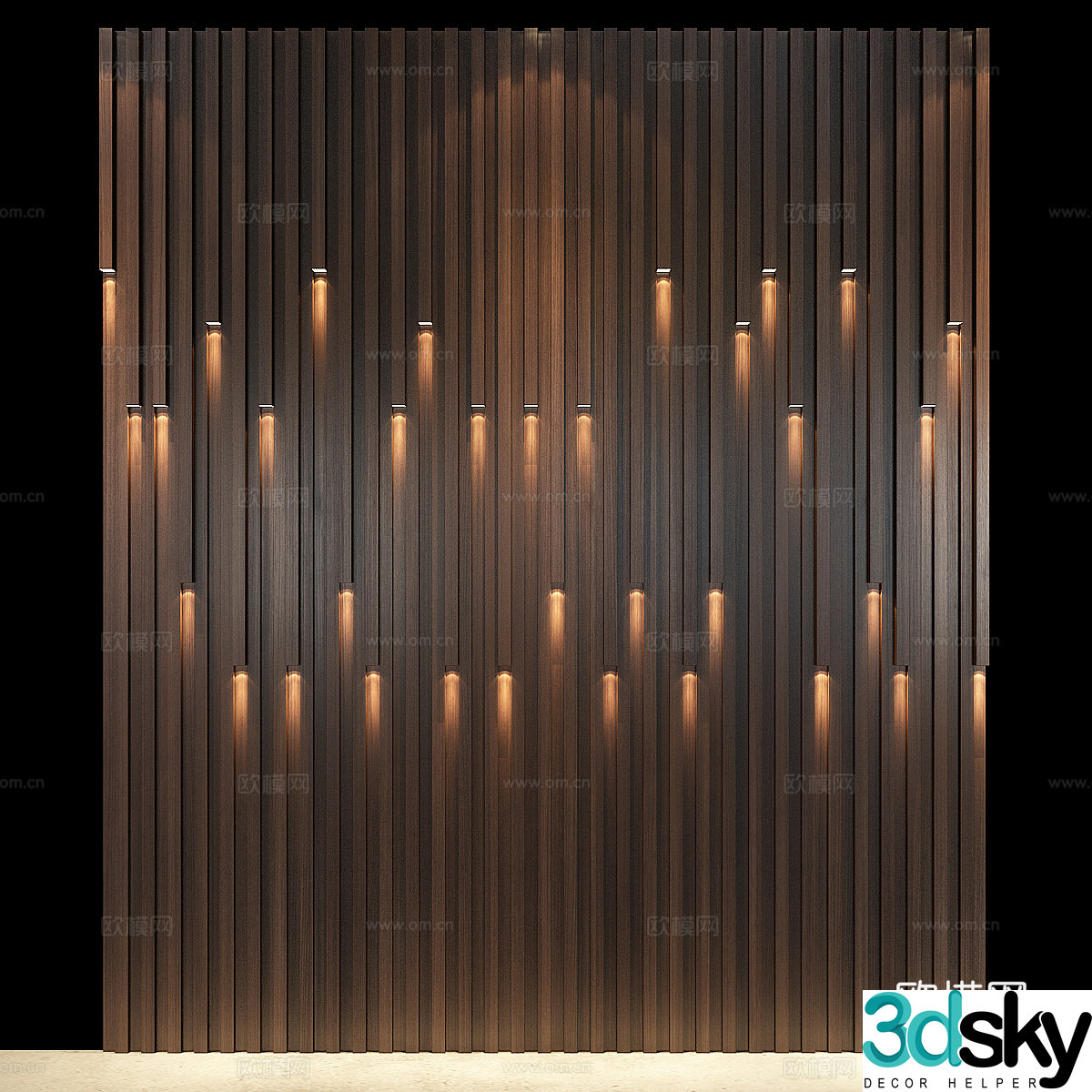 Wall panel 3d model