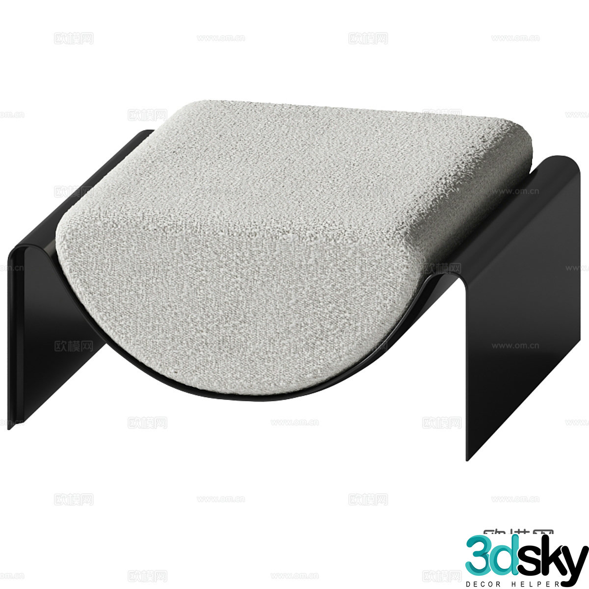 Sofa stool 3d model