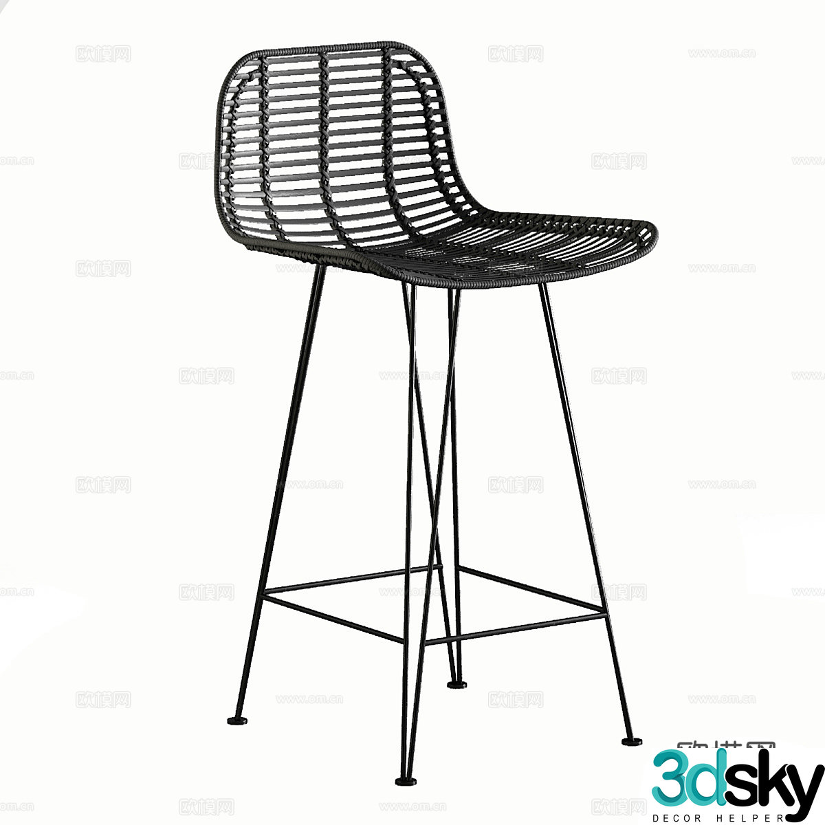 Bar chair 3d model