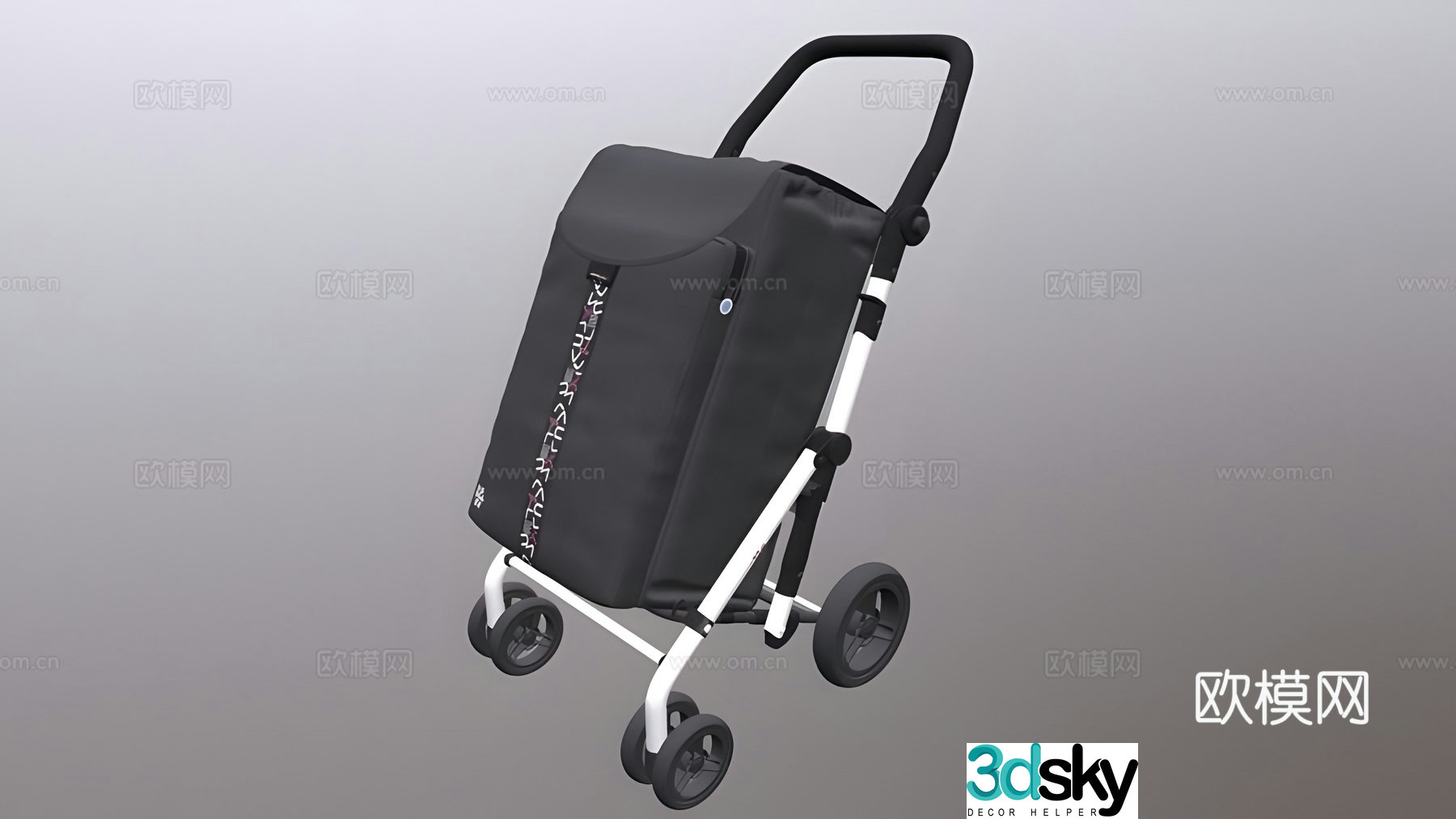 Shopping cart 3d model