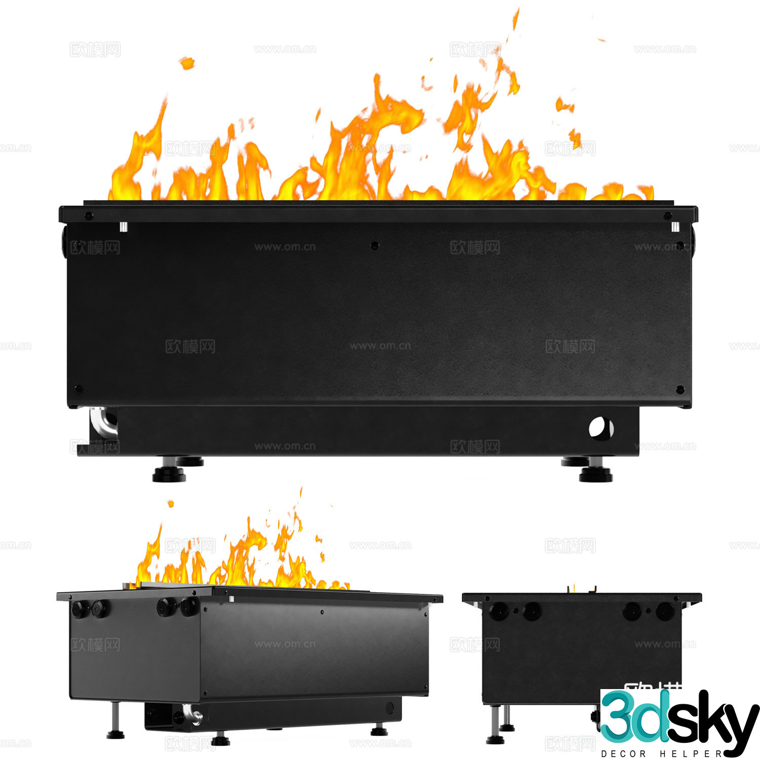 Fireplace 3d model