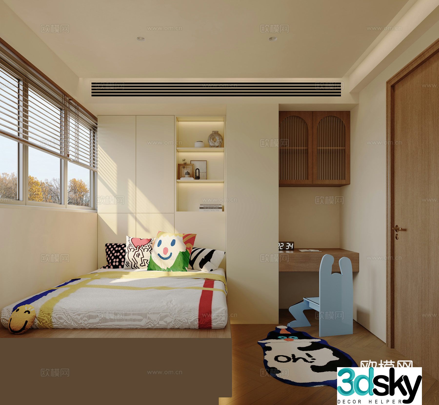 Master bedroom 3D model