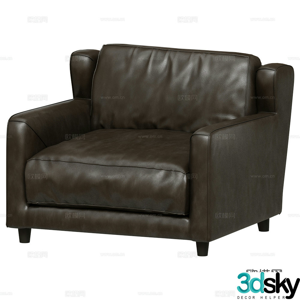 Single sofa 3d model