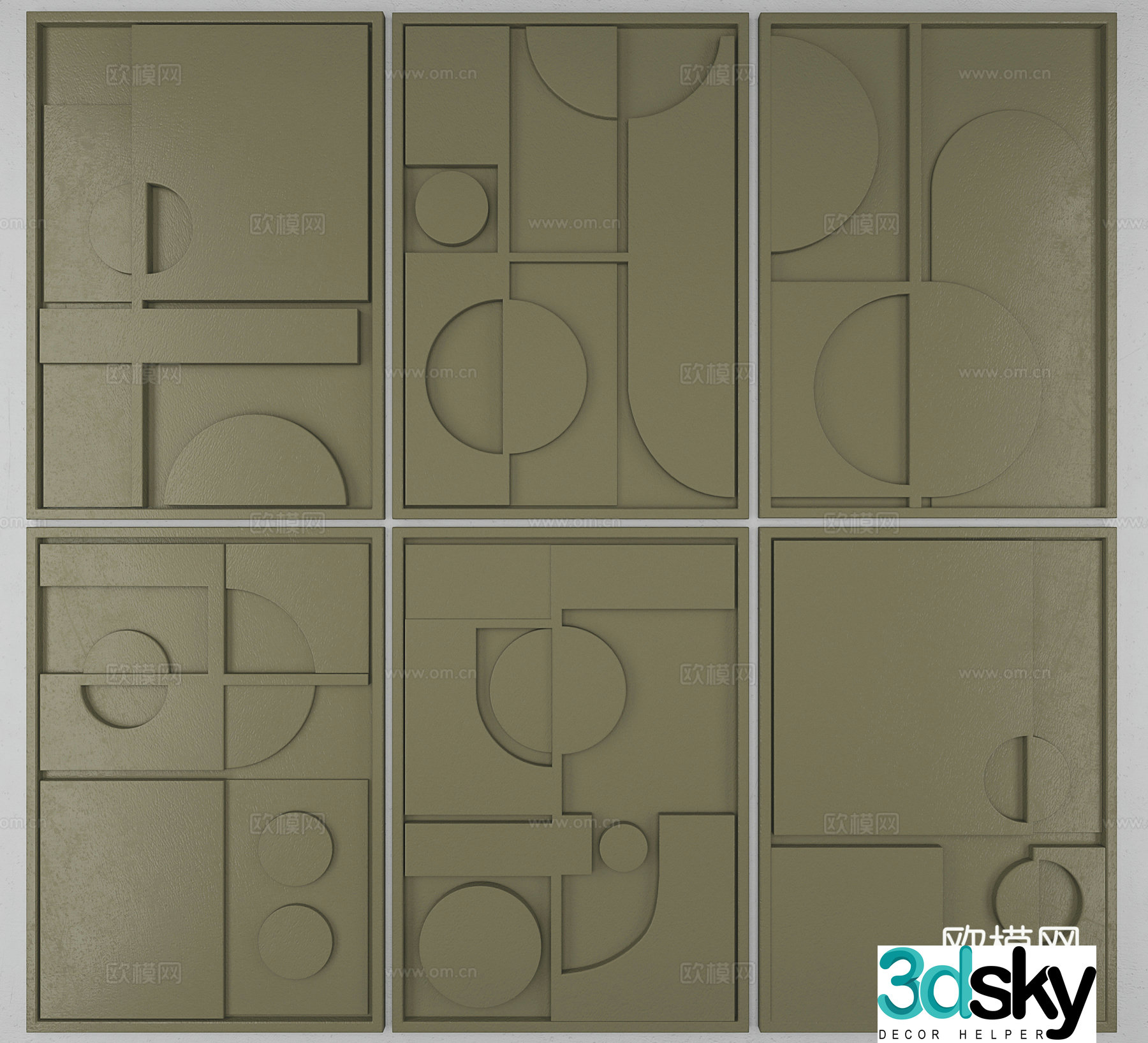 Jijifeng decoration hanging paintings Decorative 3D model
