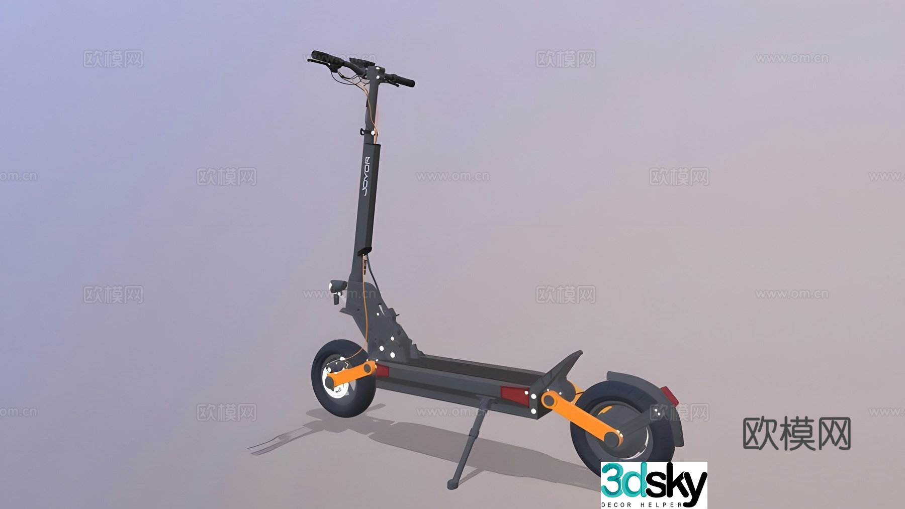 Electric scooter 3d model