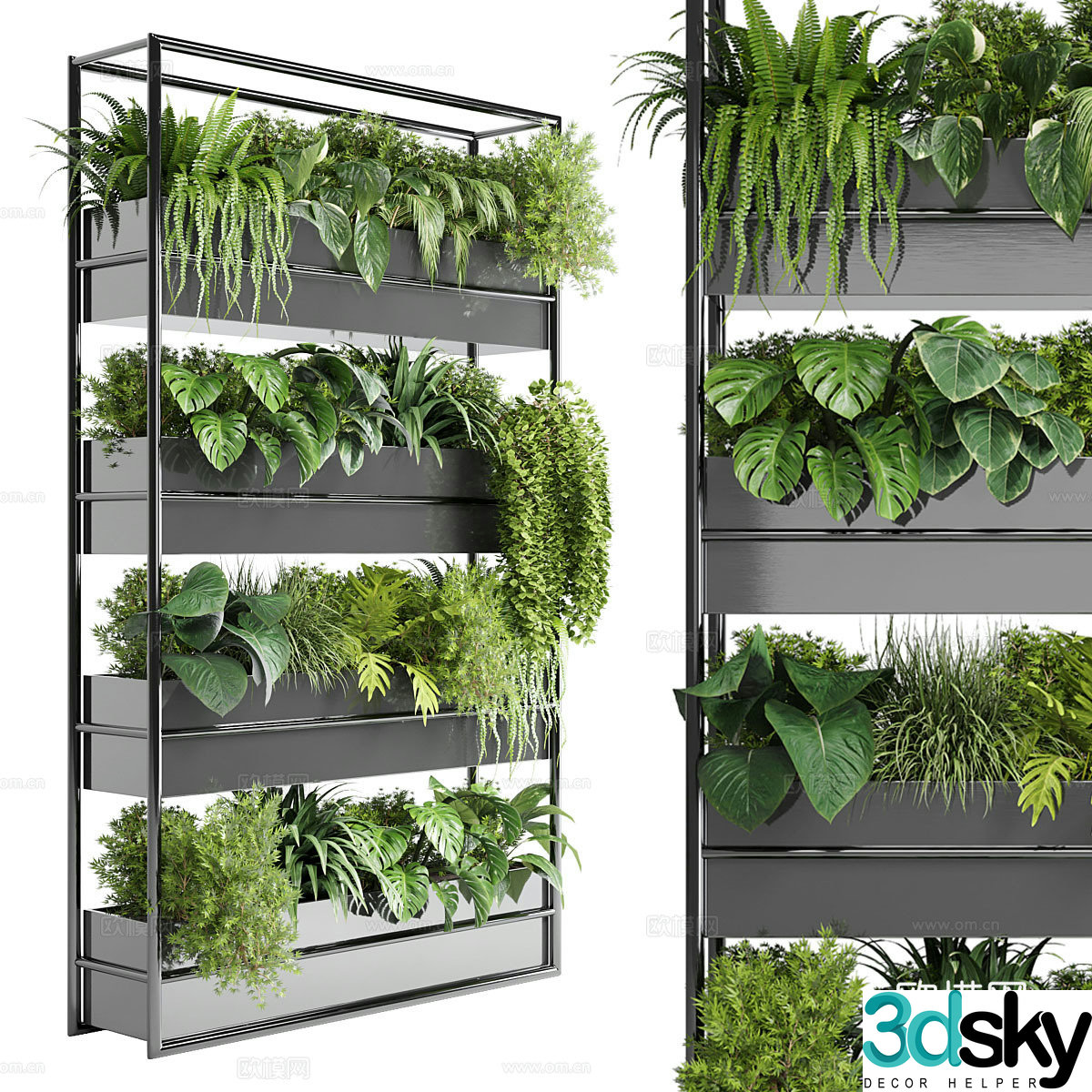 Flower stand plant stand 3d model