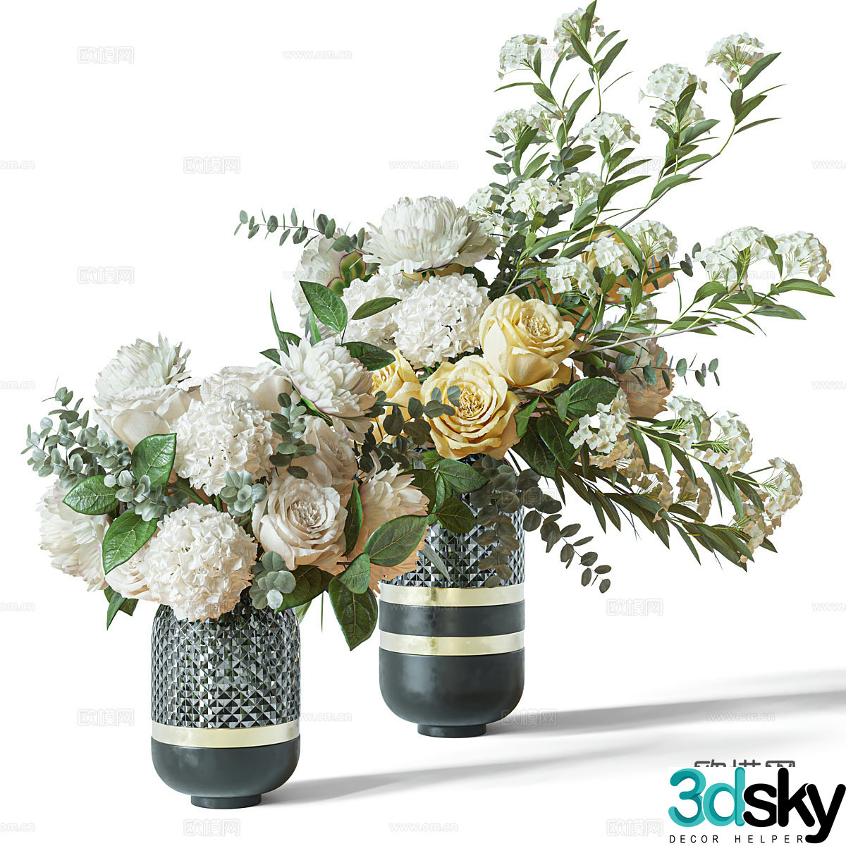 Flower art 3d model