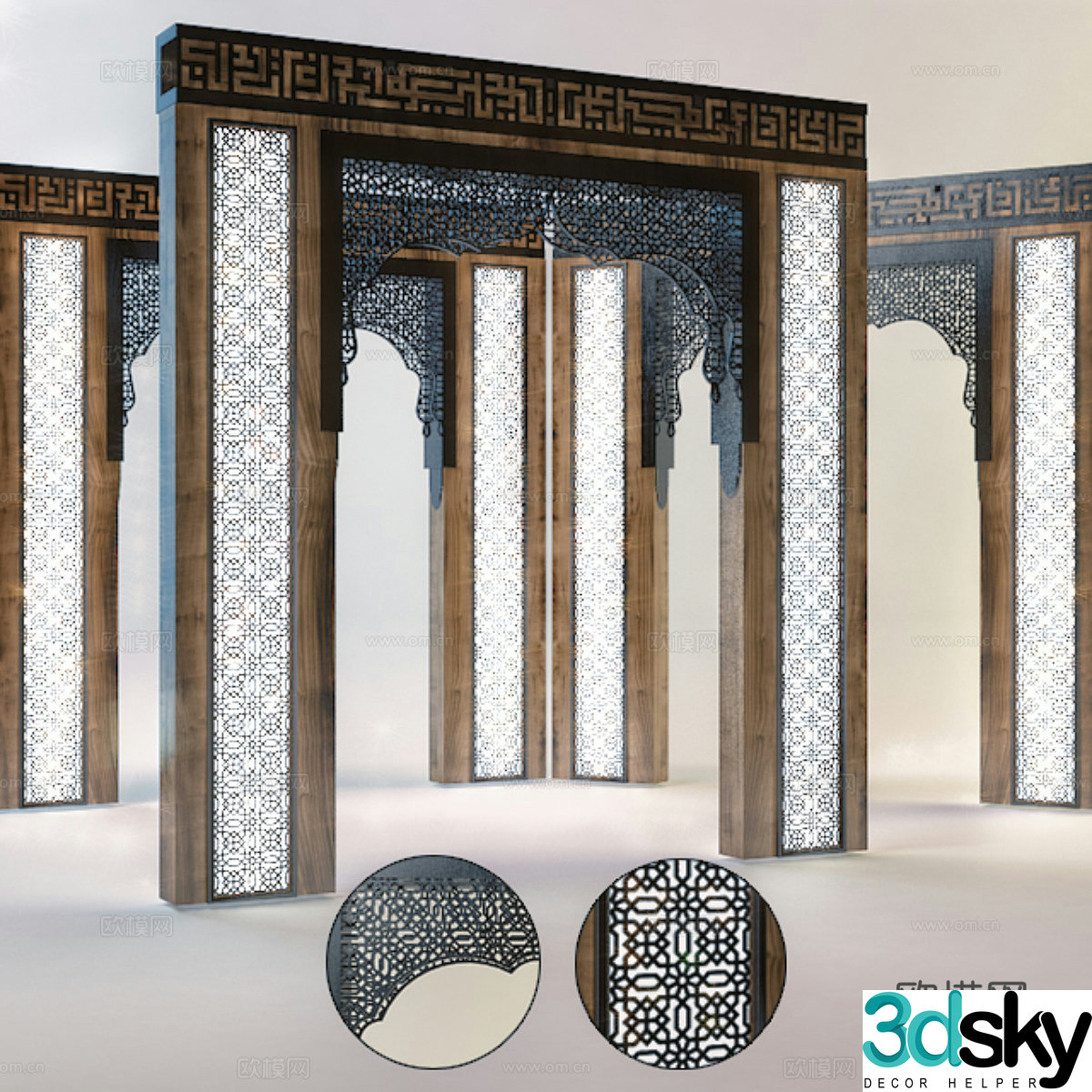Door model structure 3D model