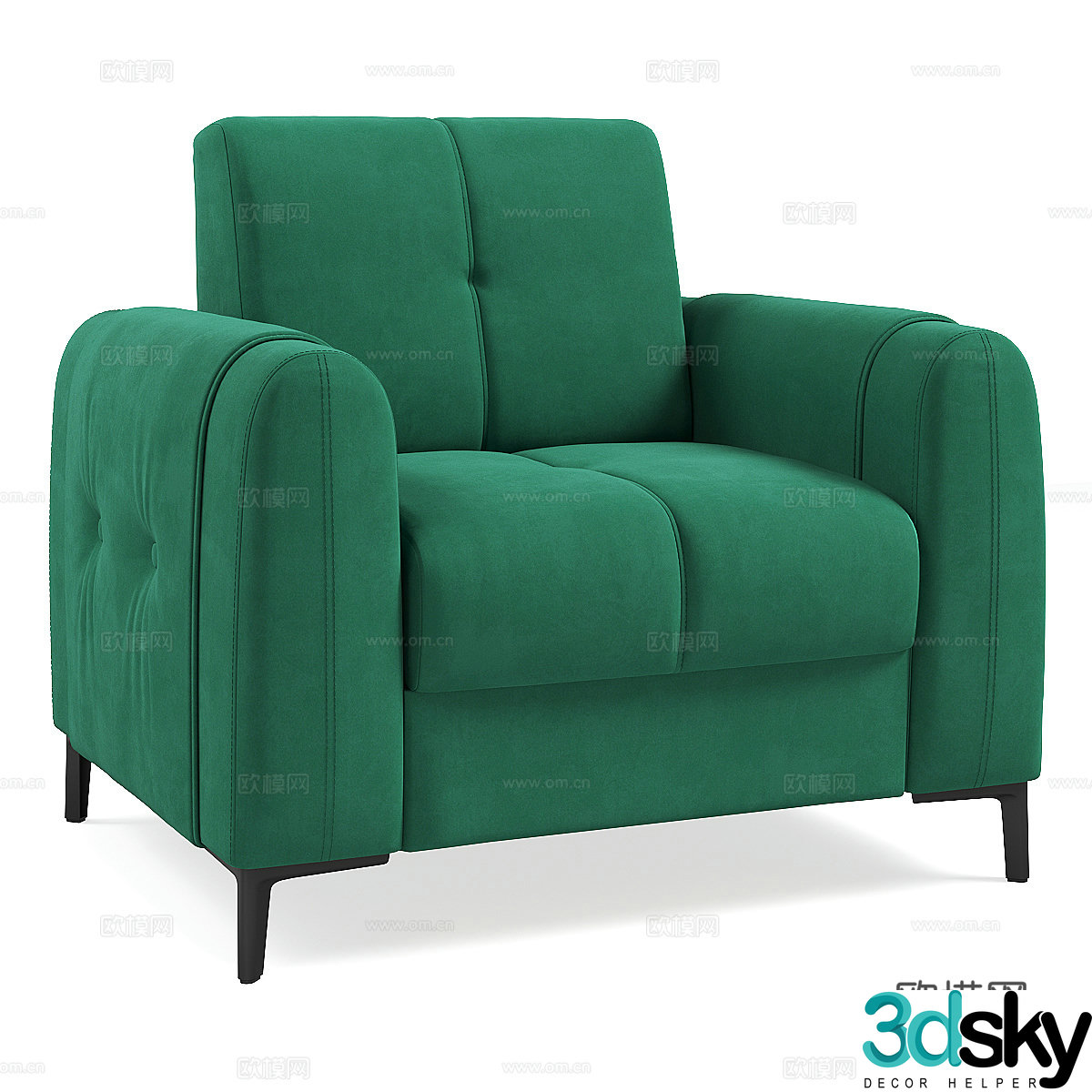 Single sofa 3d model