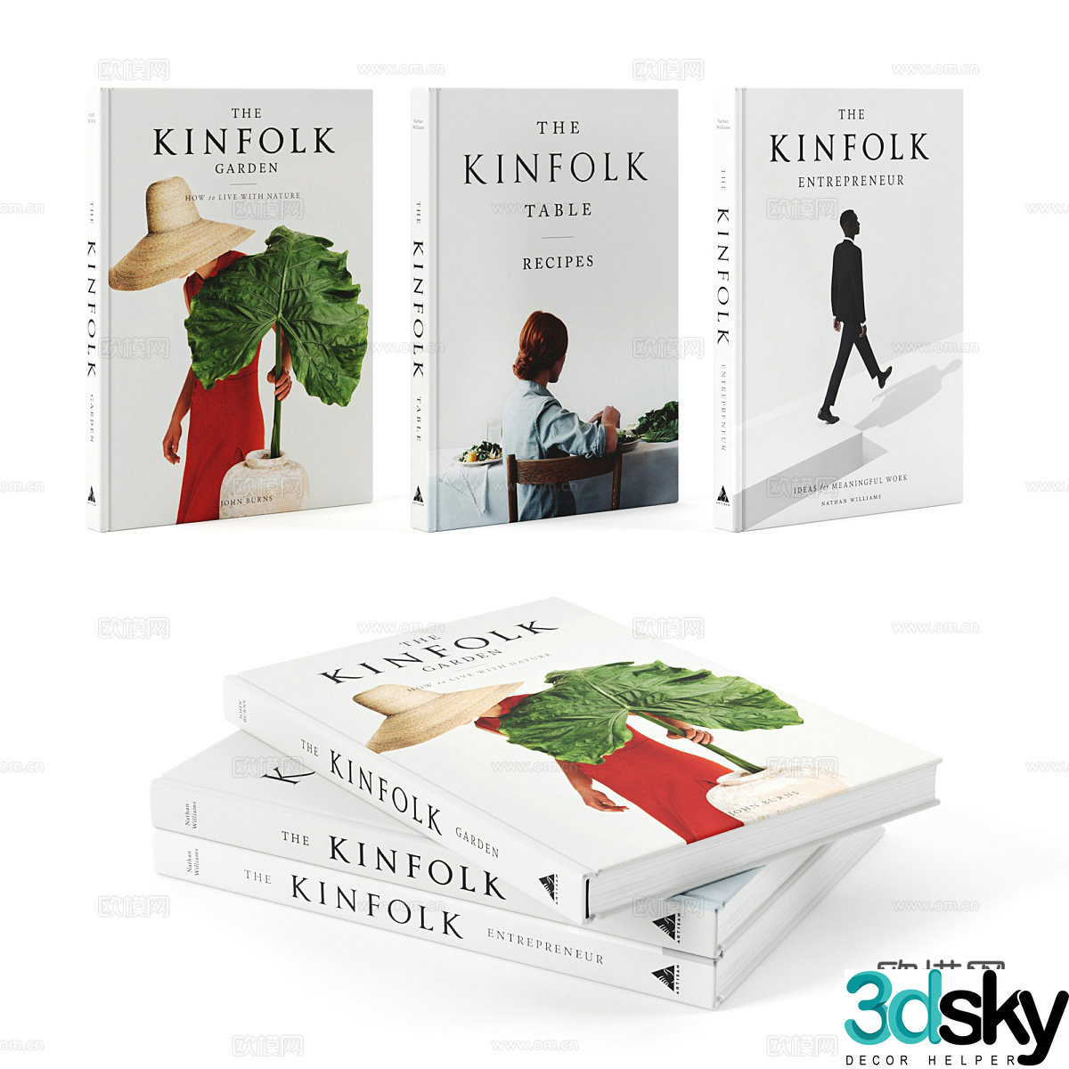 Books and magazines 3d model