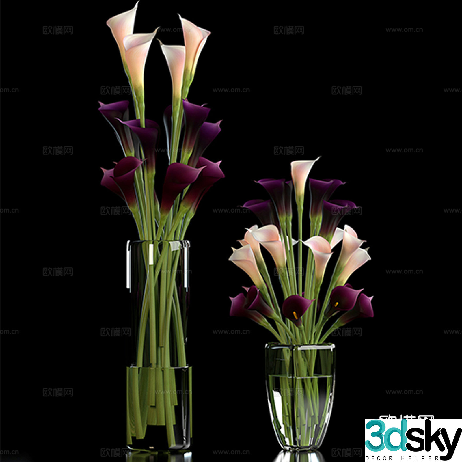 Flower art 3d model