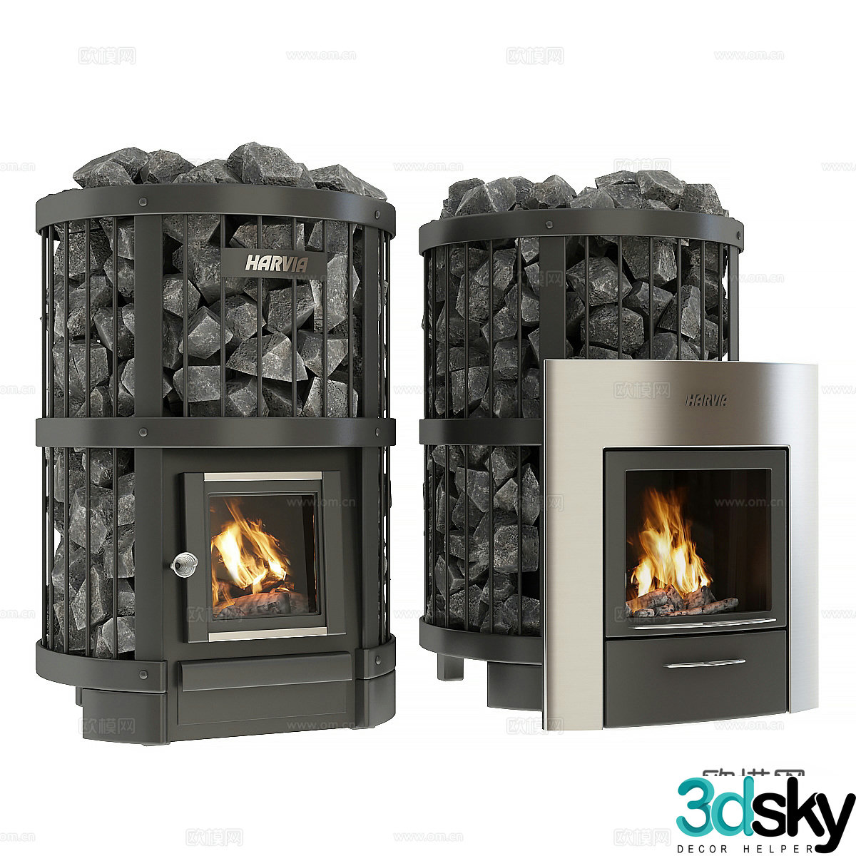 Fireplace Sauna stove 3d model