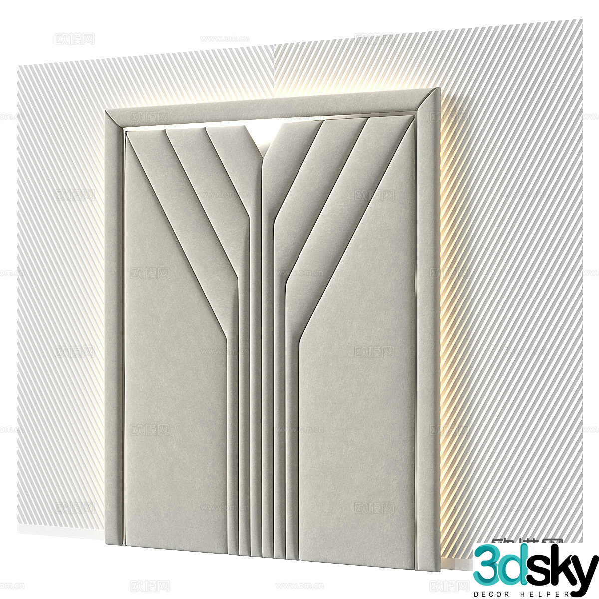Background wall 3d model