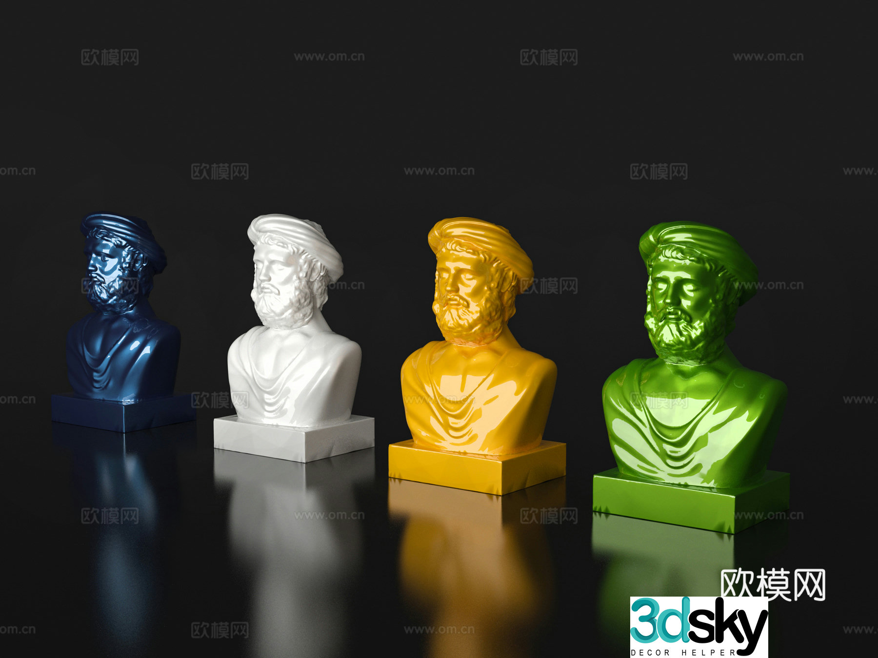 Figure statue jewelry ornament 3d model