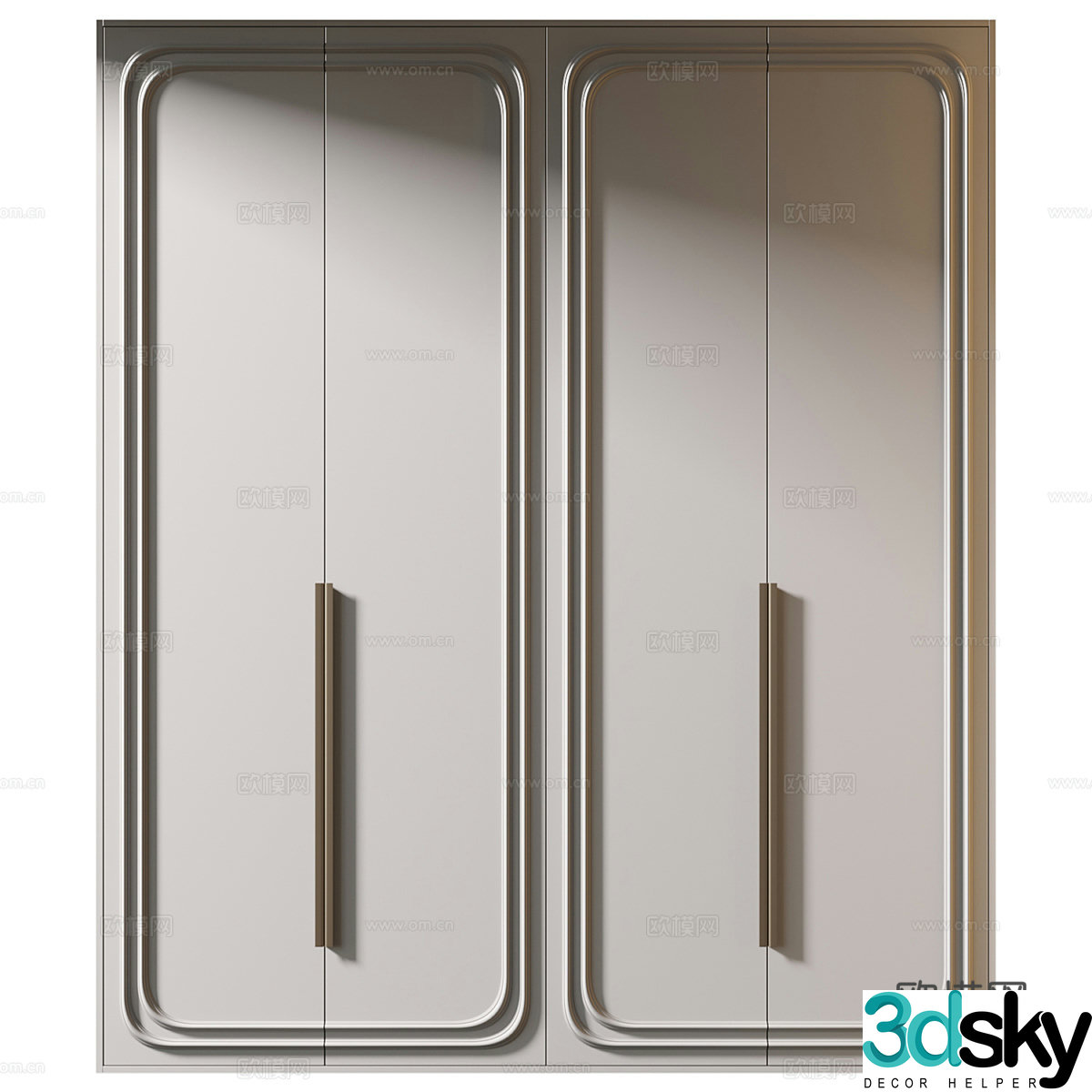 Modern wardrobe 3d model