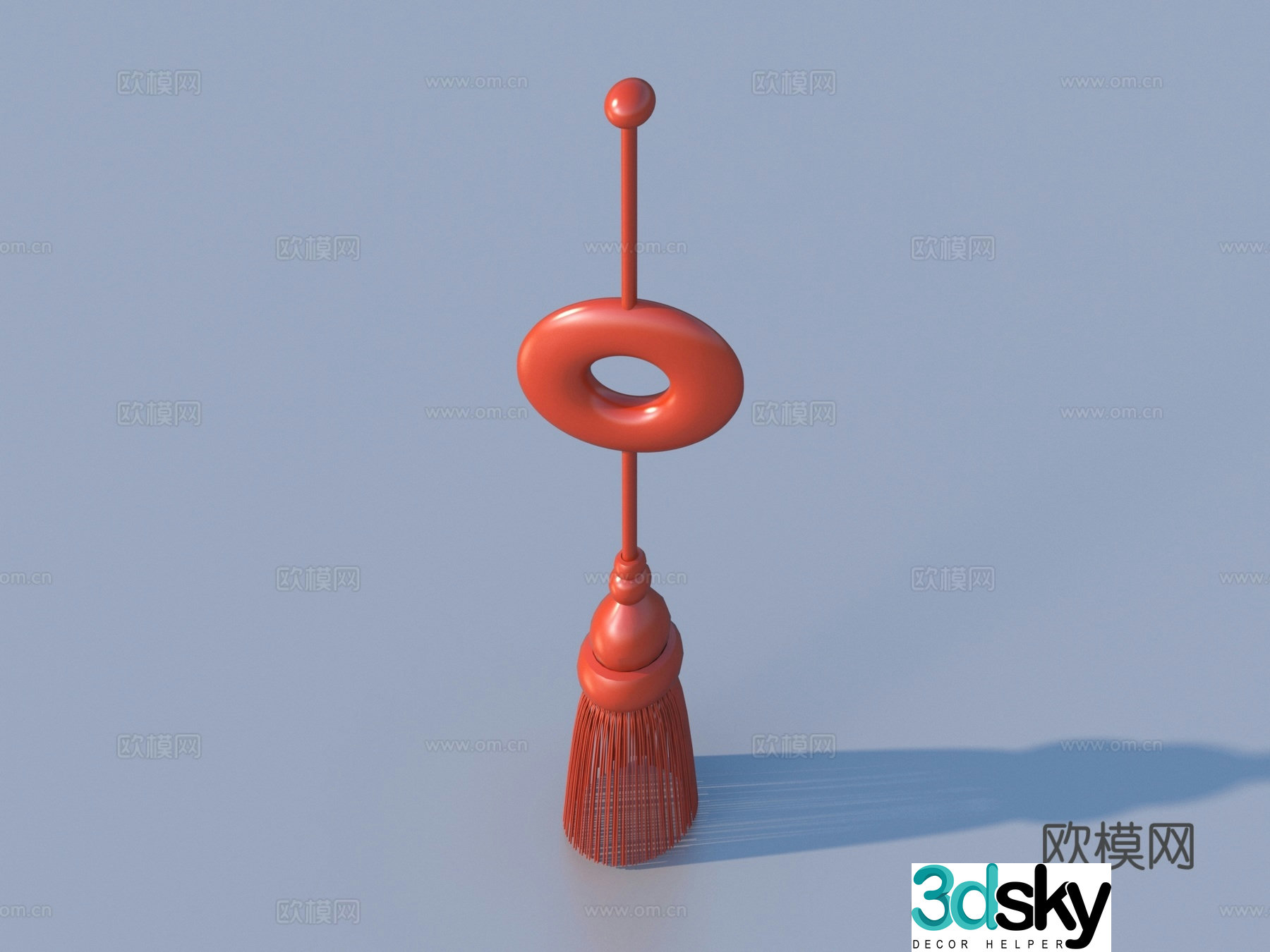 3D model of hanging decoration tassel hanging ear hanging flower