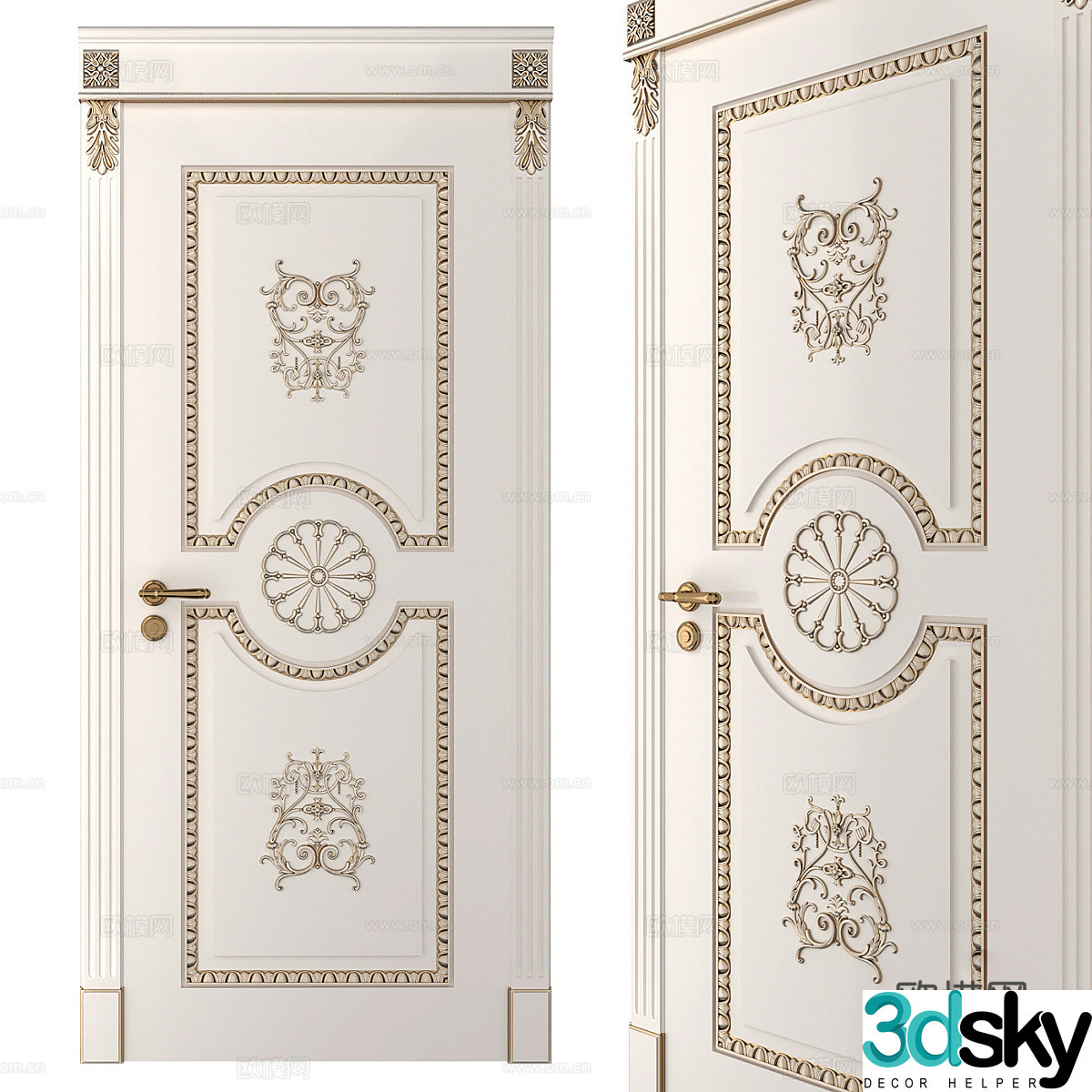 Swing door 3D model